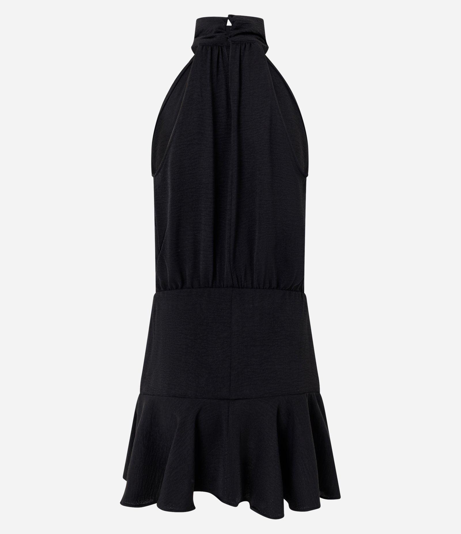 Vestido Curto com Gola Halter Neck Preto 7