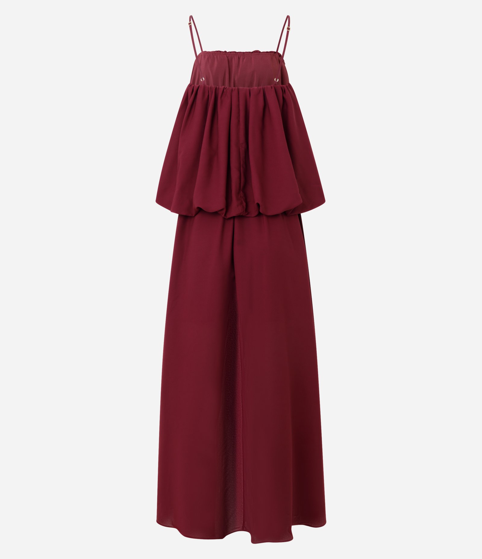 Vestido Amplo em Chiffon com Camadas Vermelho 3