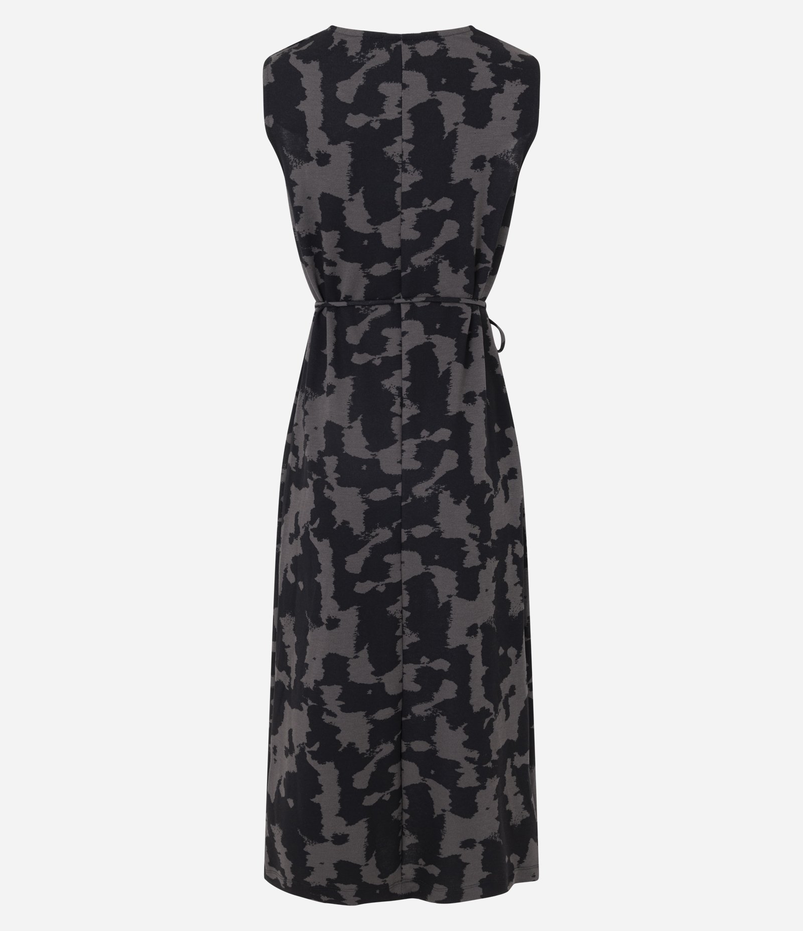 Vestido Midi Estampado com Gola Drapeada Lilás 6