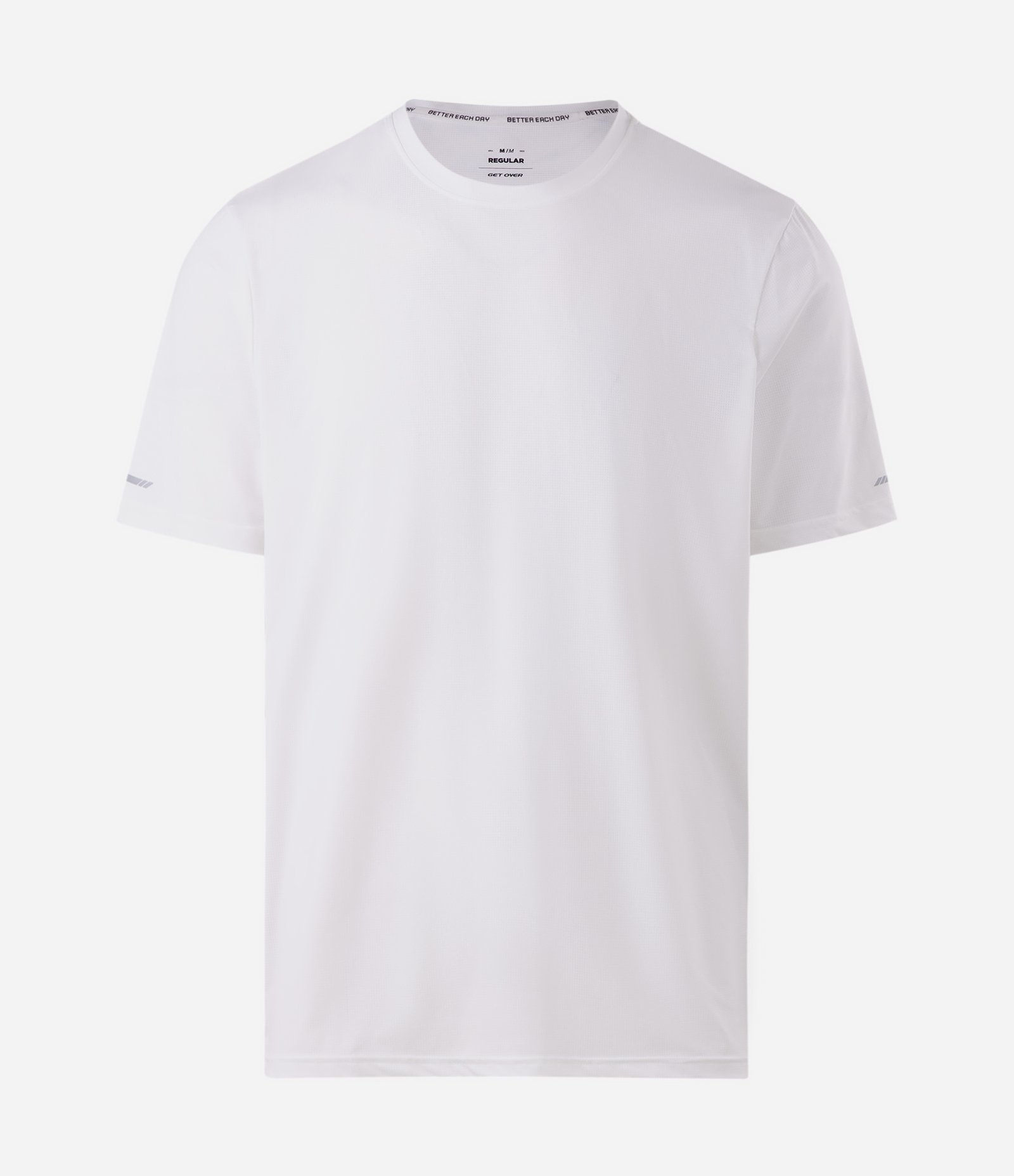Camiseta Regular Dry em Poliamida Branco 5