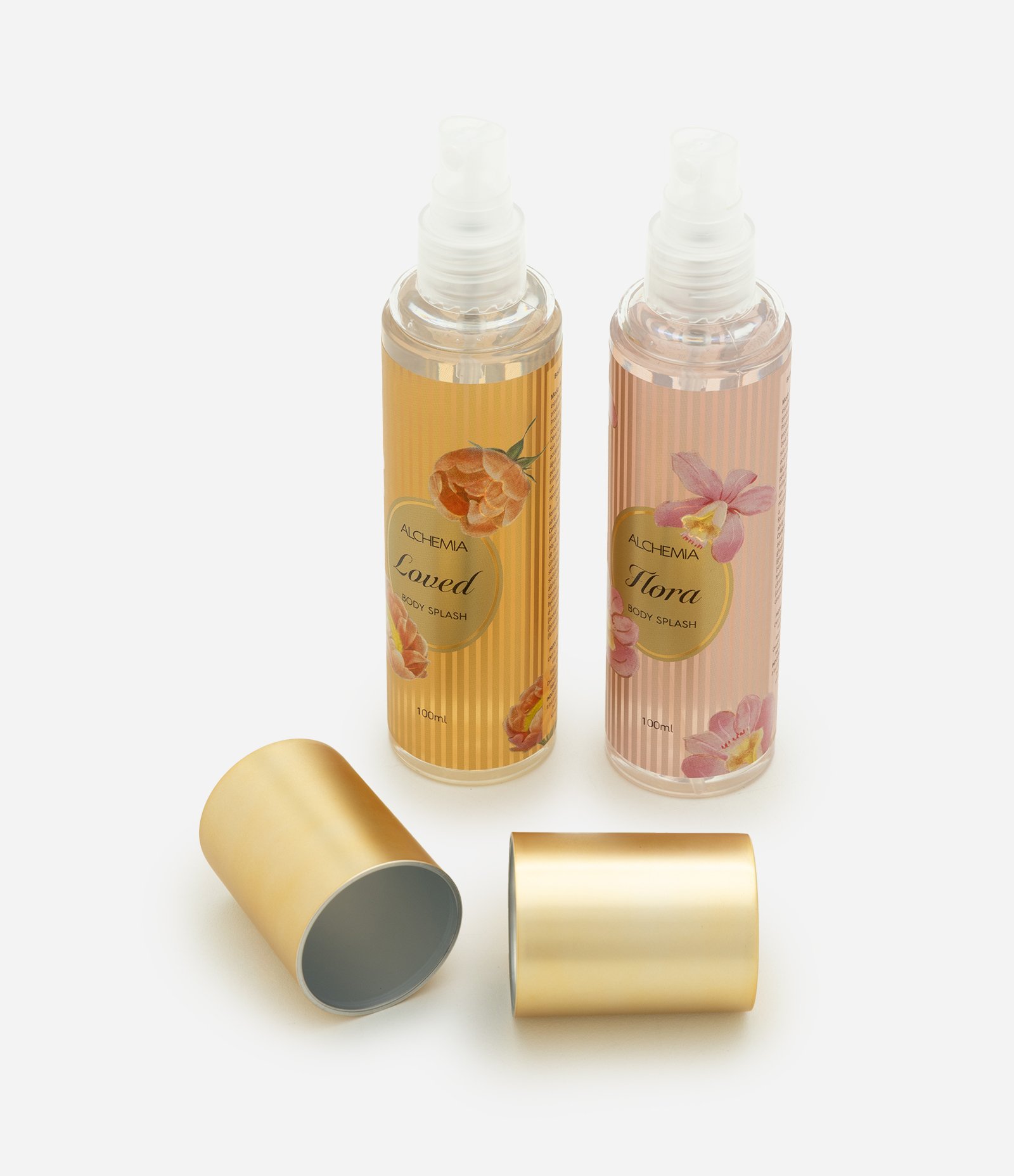 Kit com Dois Body Splash Loved e Flora 100ml Alchemia KIT 3