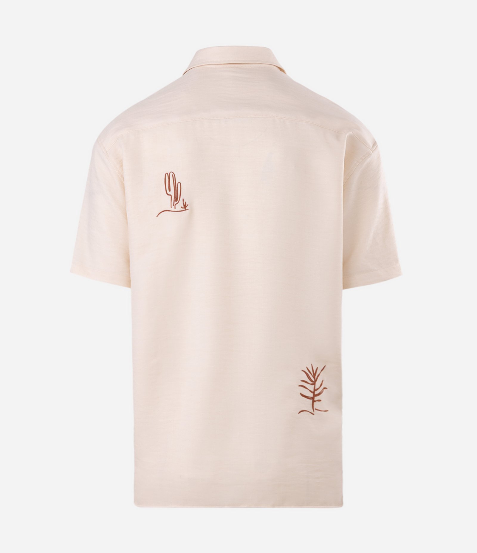 Camisa Relaxed com Ícones Praianos Bege 6