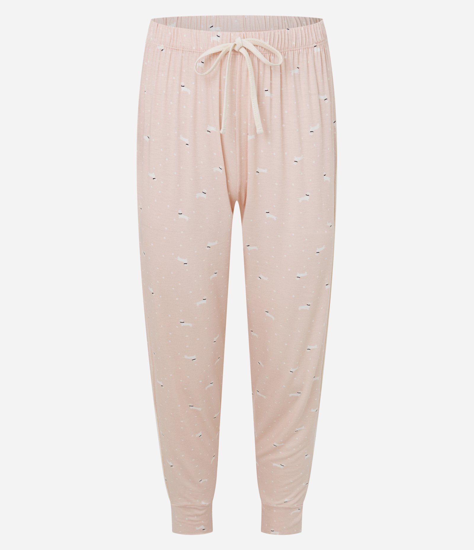 Calça de Pijama Jogger em Viscolycra com Estampa de Cachorrinhos Rosa 5