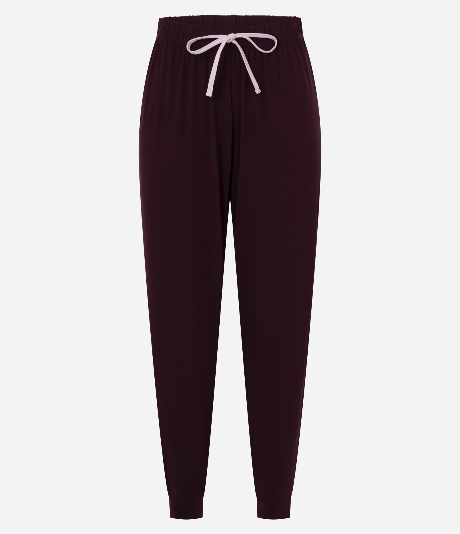 Calça de Pijama Jogger em Viscolycra com Cós Elástico Vinho 5