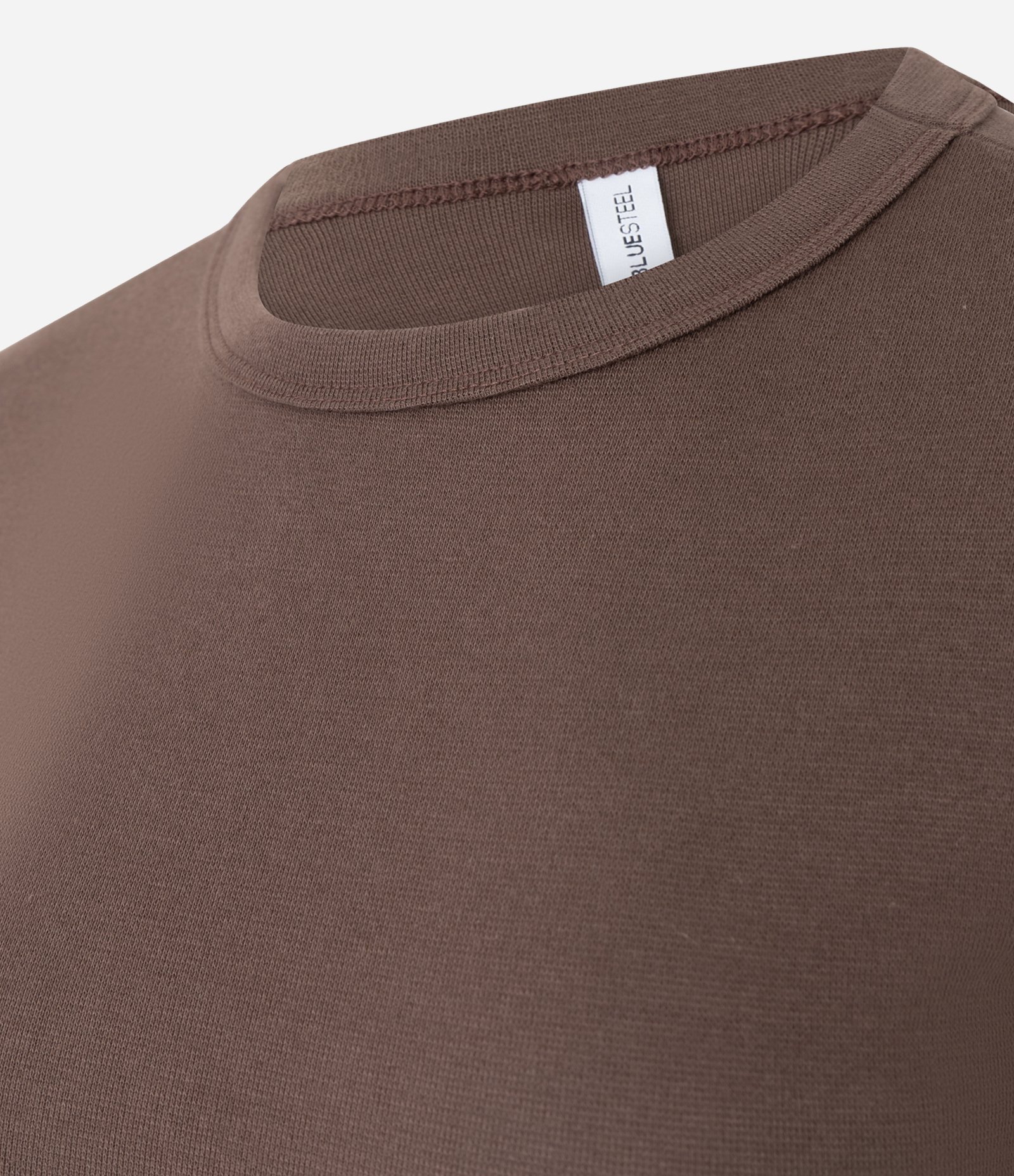 Blusa Justinha em Algodão com Mangas Curtas Marrom 2