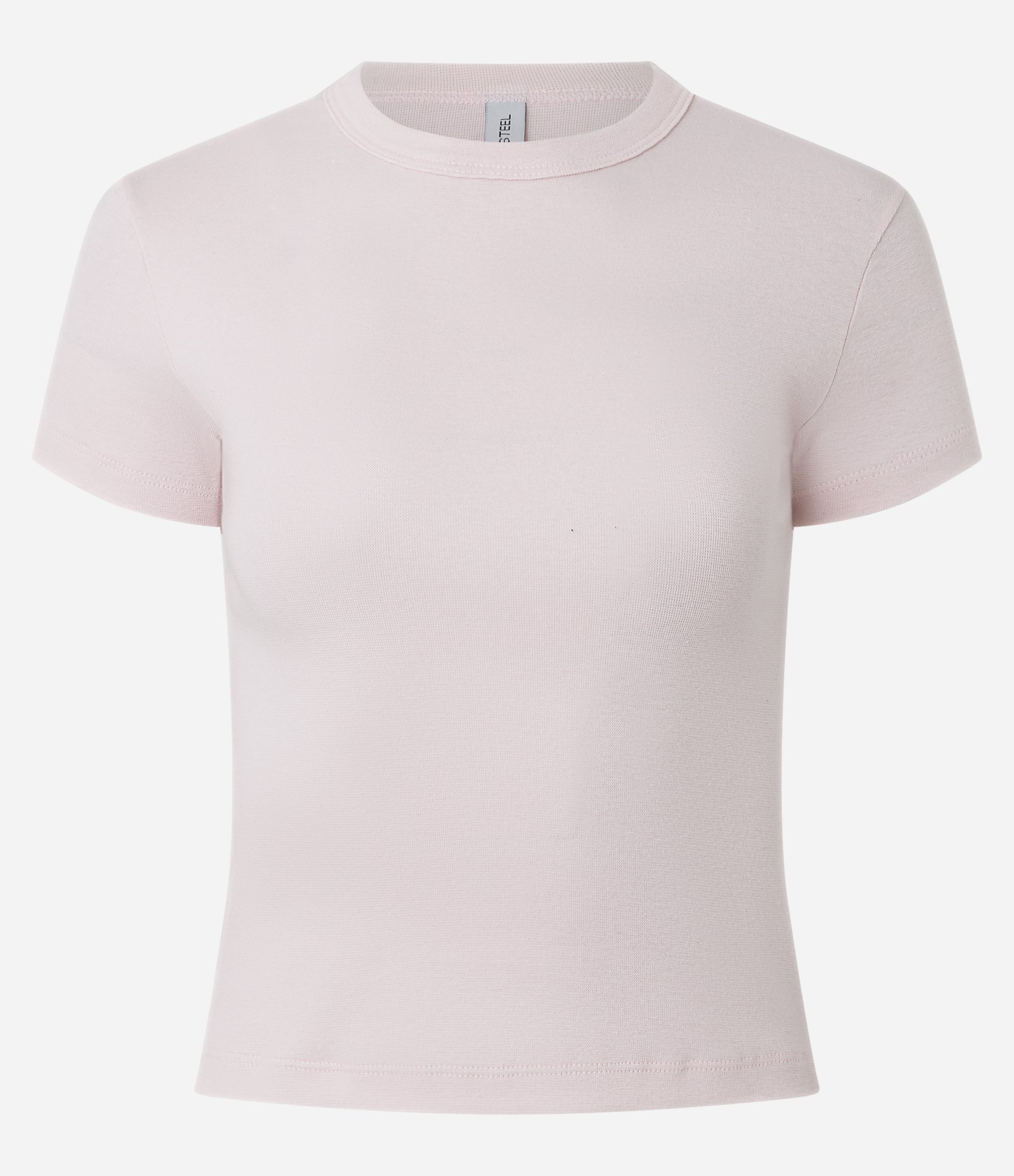 Blusa Justinha em Algodão com Mangas Curtas Rosa Claro 2