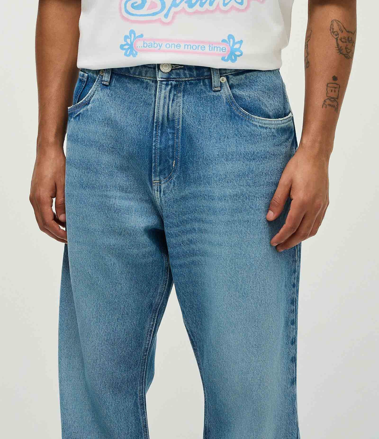 Calça Jeans Baggy Flare Azul 3