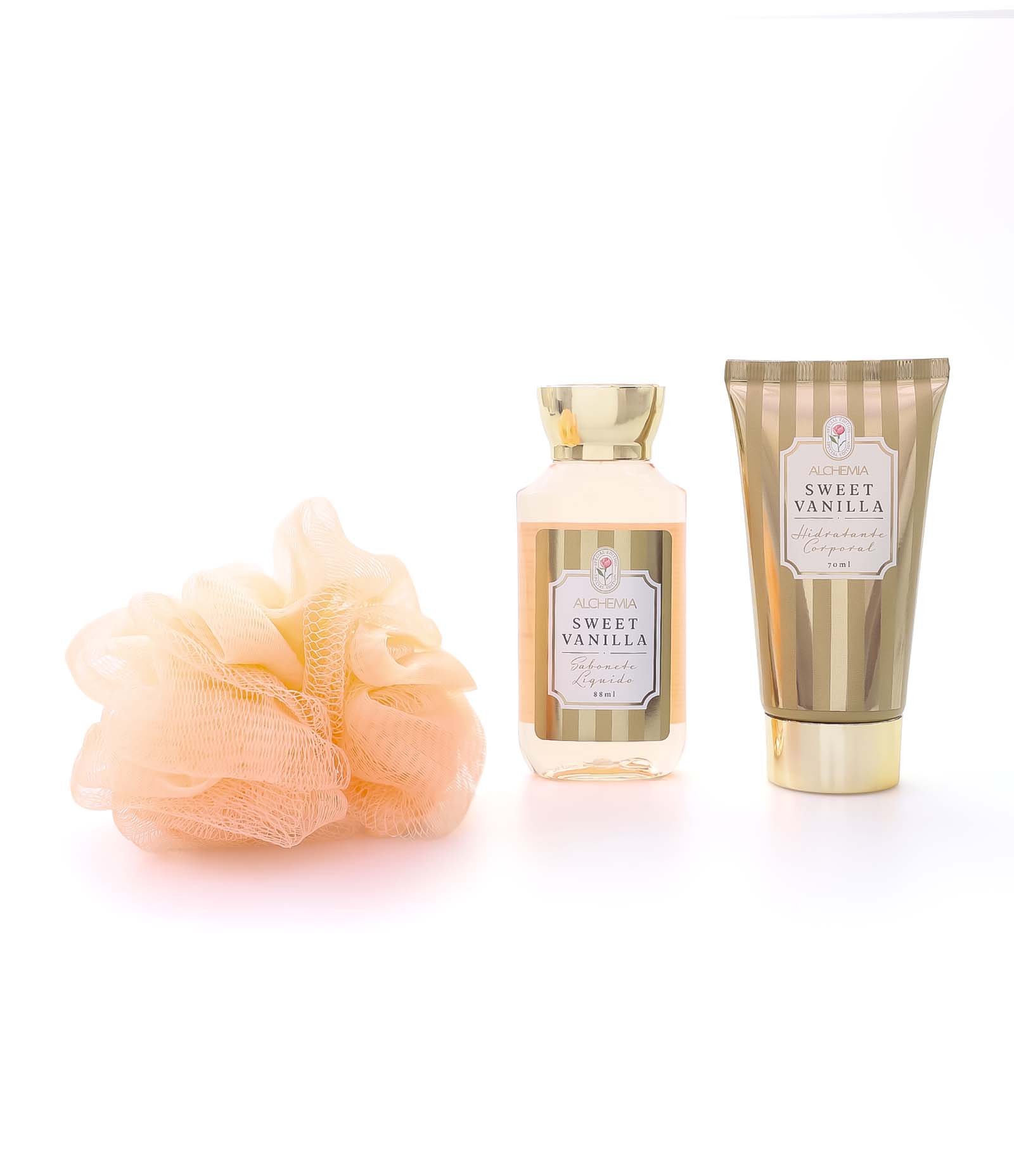 Kit Necessaire Envelope Mães com Sabonete Liquido Hidratante e Esponja de Banho KIT 6