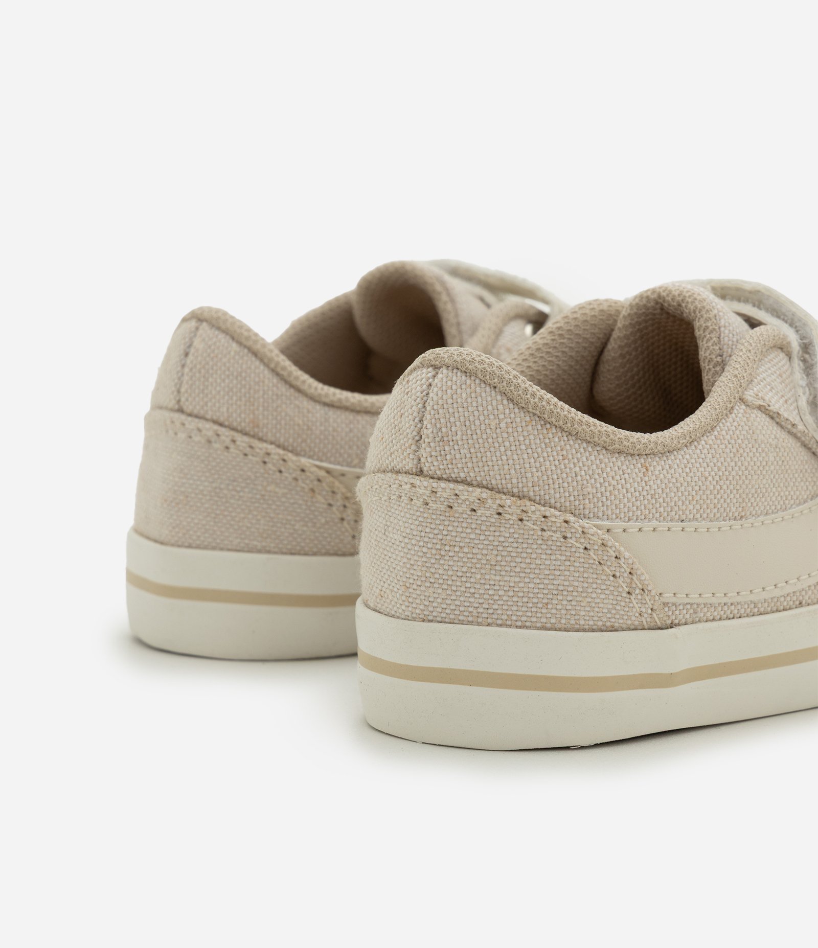 Tênis Casual Infantil com Velcro - Tam 20 ao 27 Bege 2