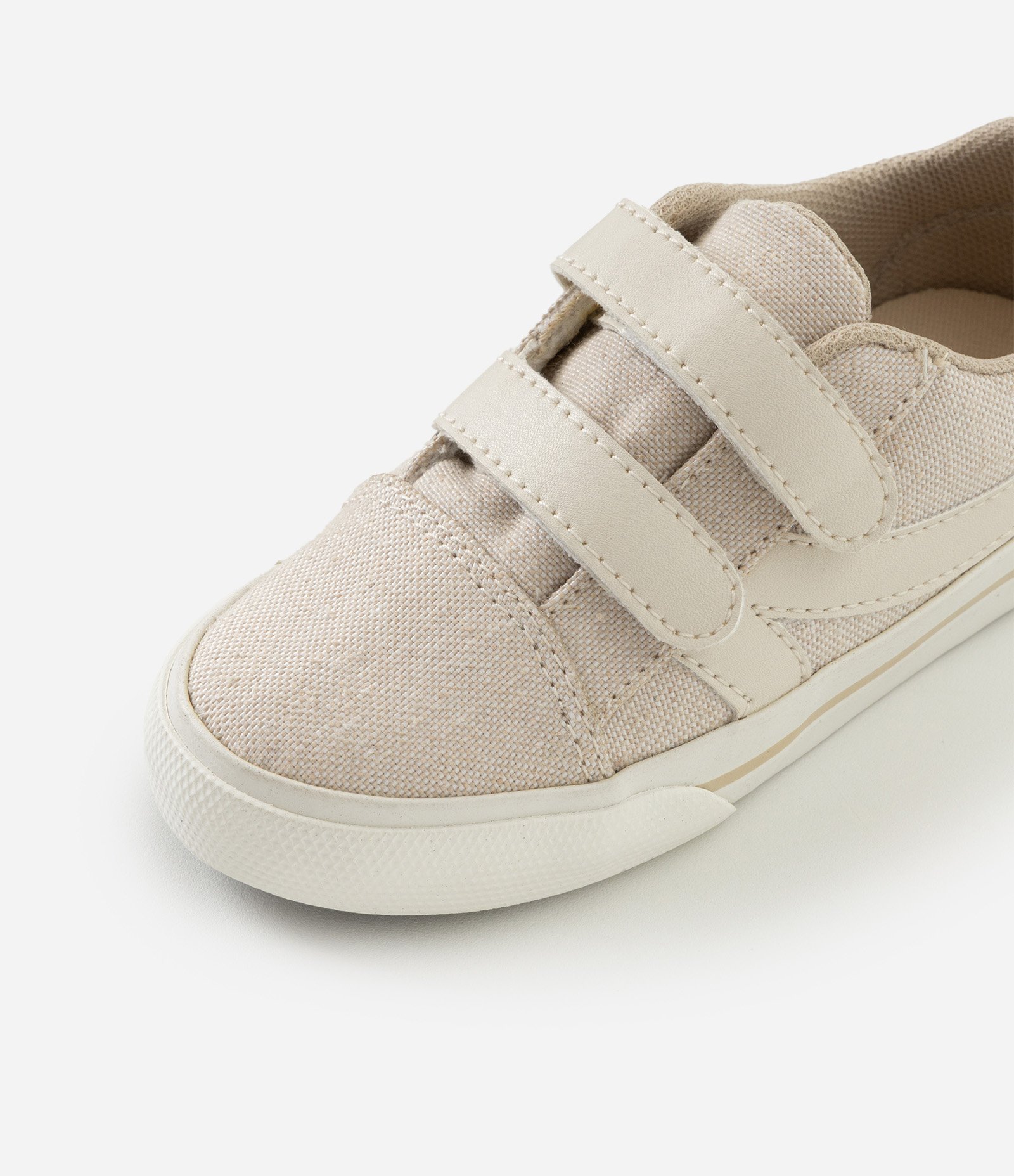 Tênis Casual Infantil com Velcro - Tam 20 ao 27 Bege 5