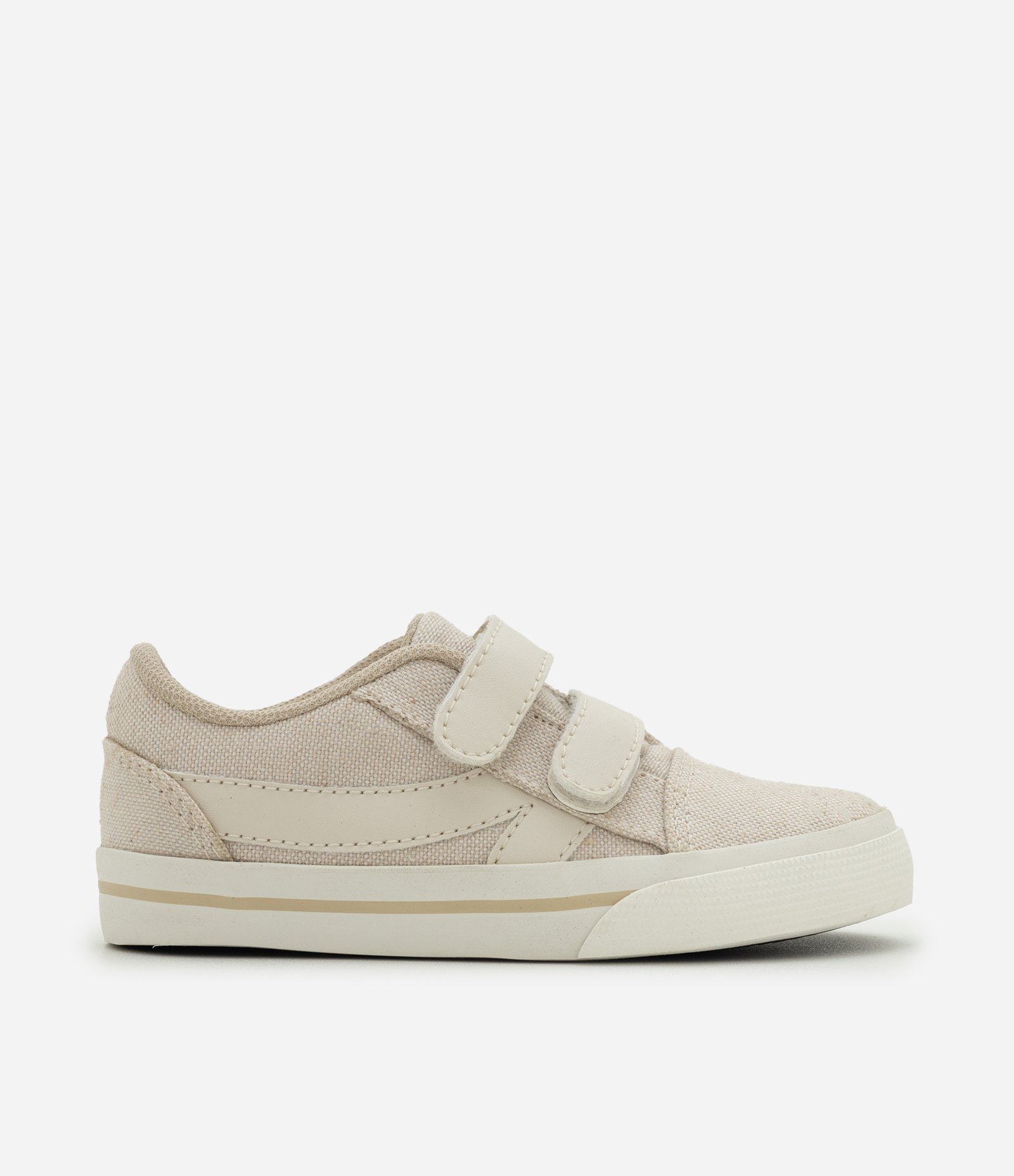 Tênis Casual Infantil com Velcro - Tam 20 ao 27 Bege 6