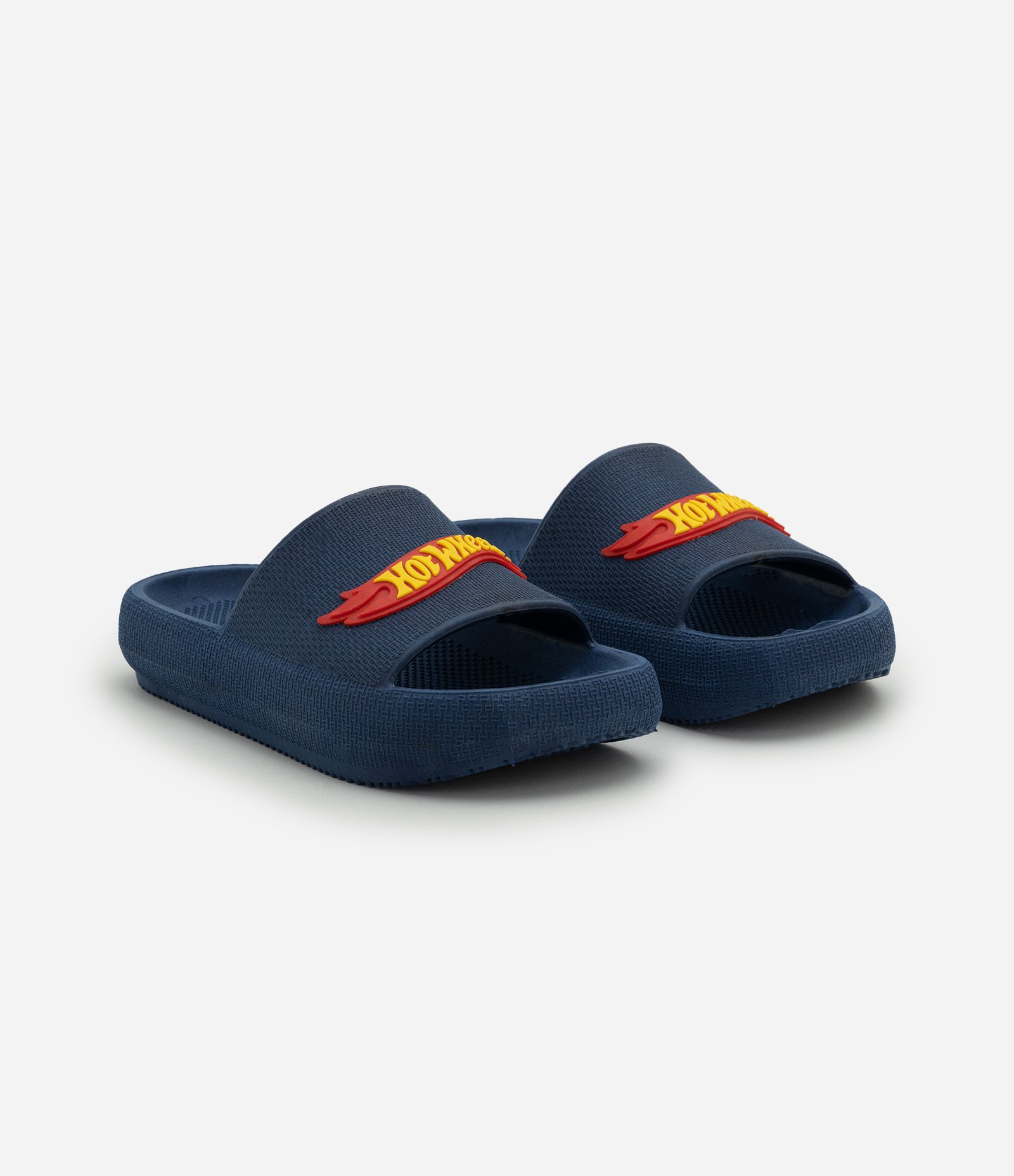 Chinelo Infantil Slide com Estampa Hot Wheels – Tam 27 ao 34 Azul 1