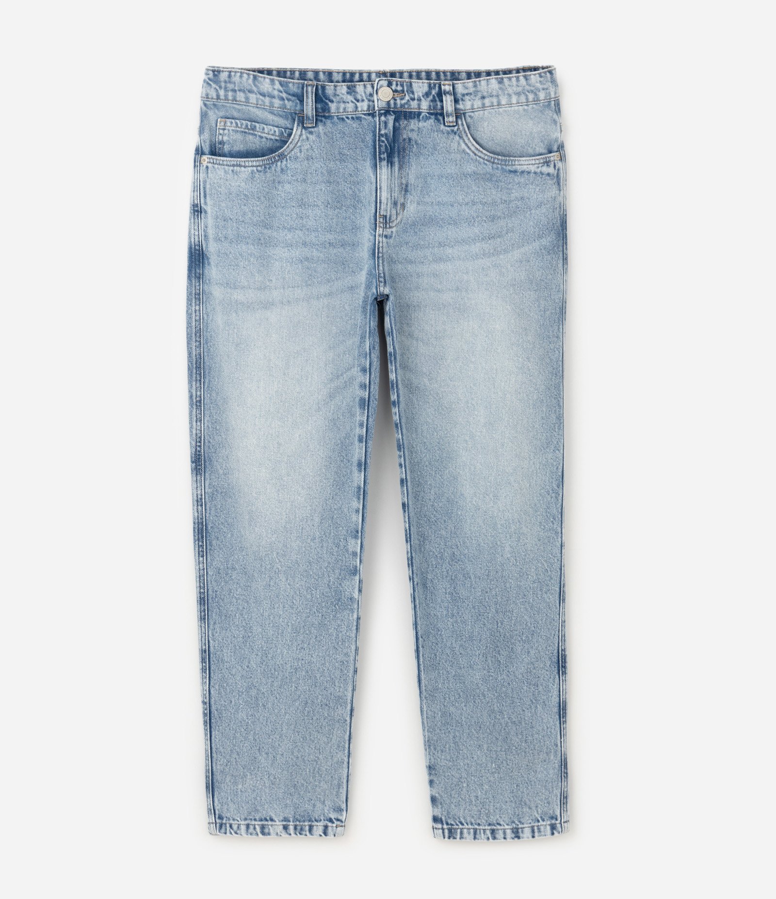 Calça Slim Cropped em Jeans Azul Médio 2