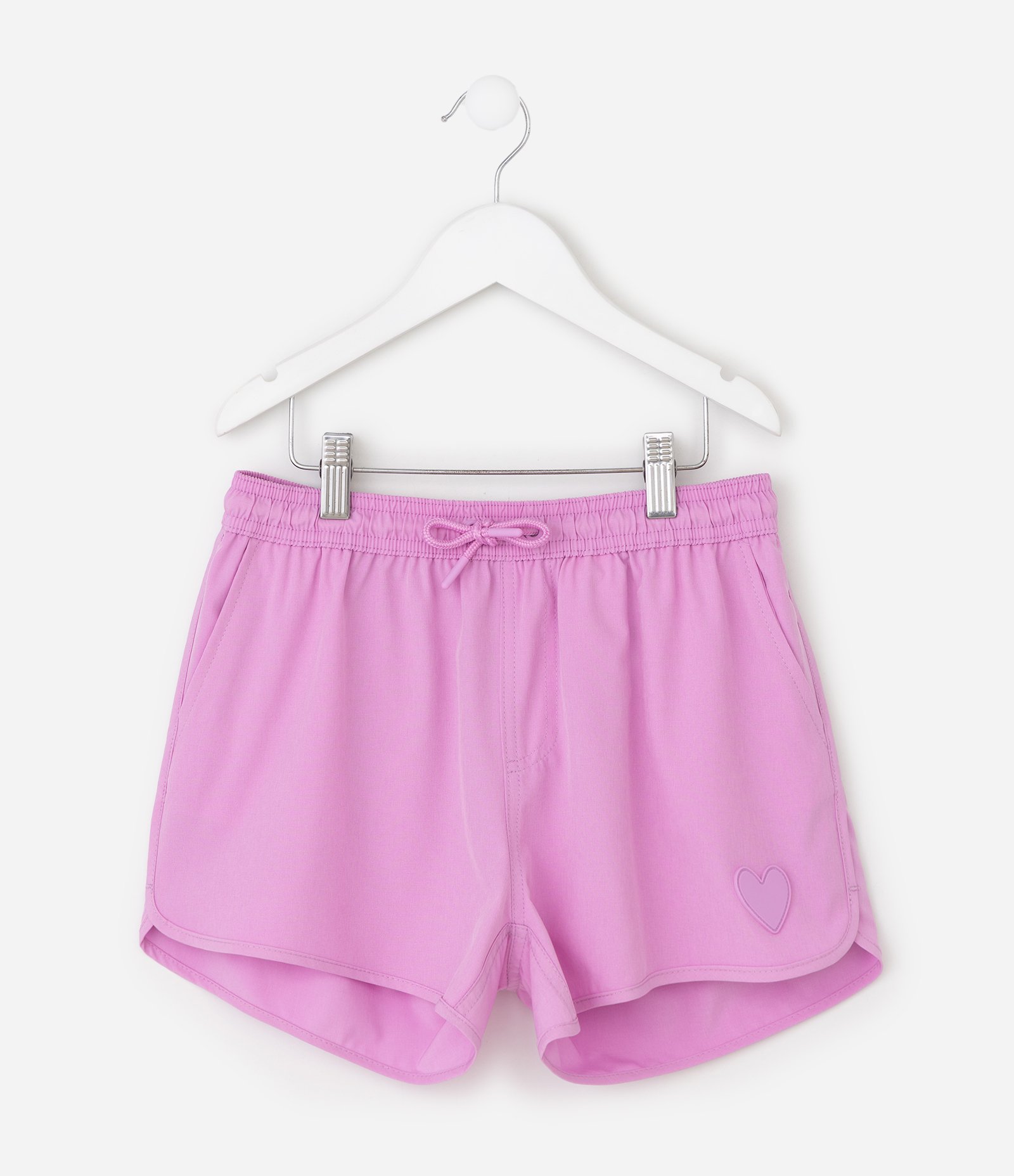 Short Runner em Microfibra com Babados na Barra Infantil - Tam 5 a 16 Anos Rosa 2
