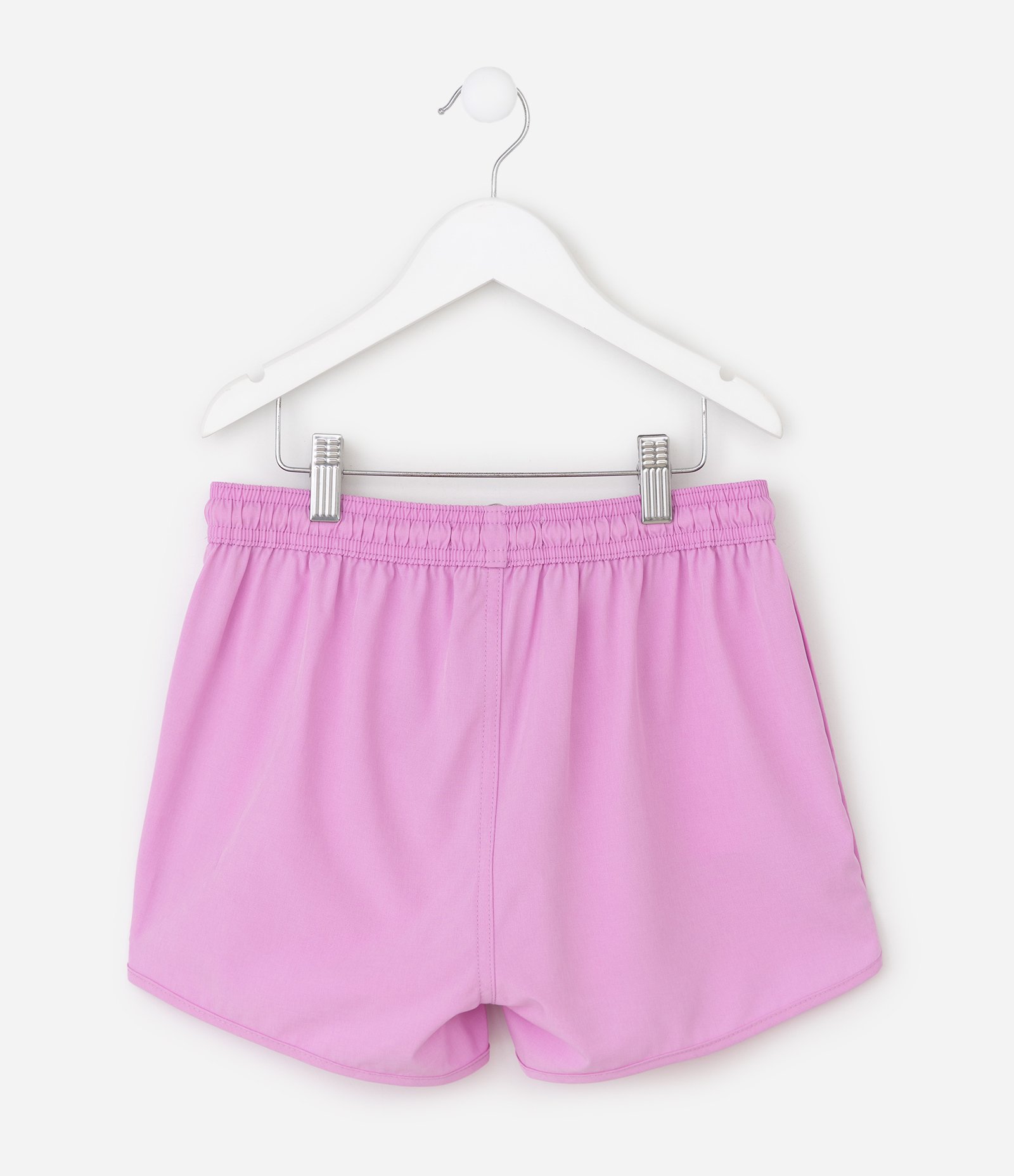Short Runner em Microfibra com Babados na Barra Infantil - Tam 5 a 16 Anos Rosa 3