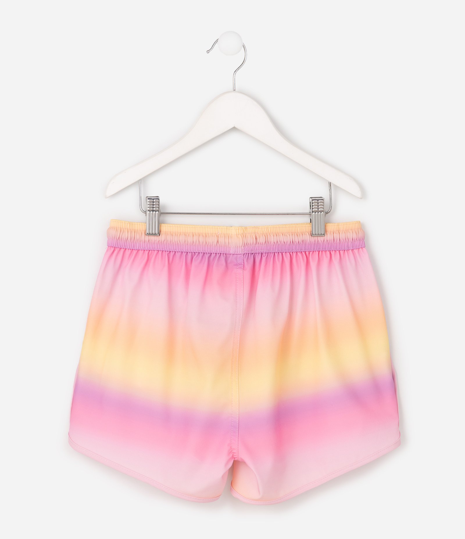Short Infantil em Microfibra com Estampa Efeito Degradê - Tam 5 A 16 Anos Rosa 3