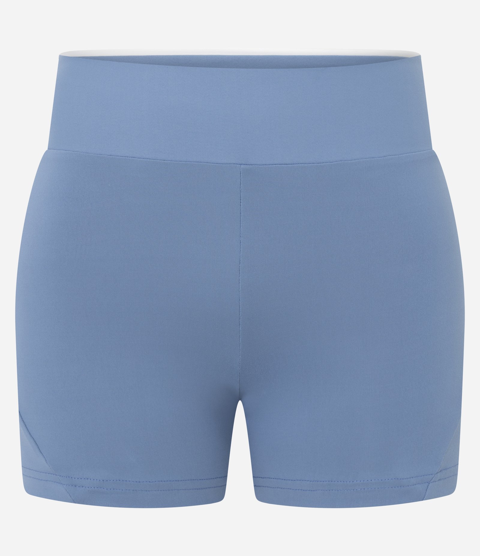Bermuda Esportiva Crossfiteira em Microfibra com Recortes Azul 1