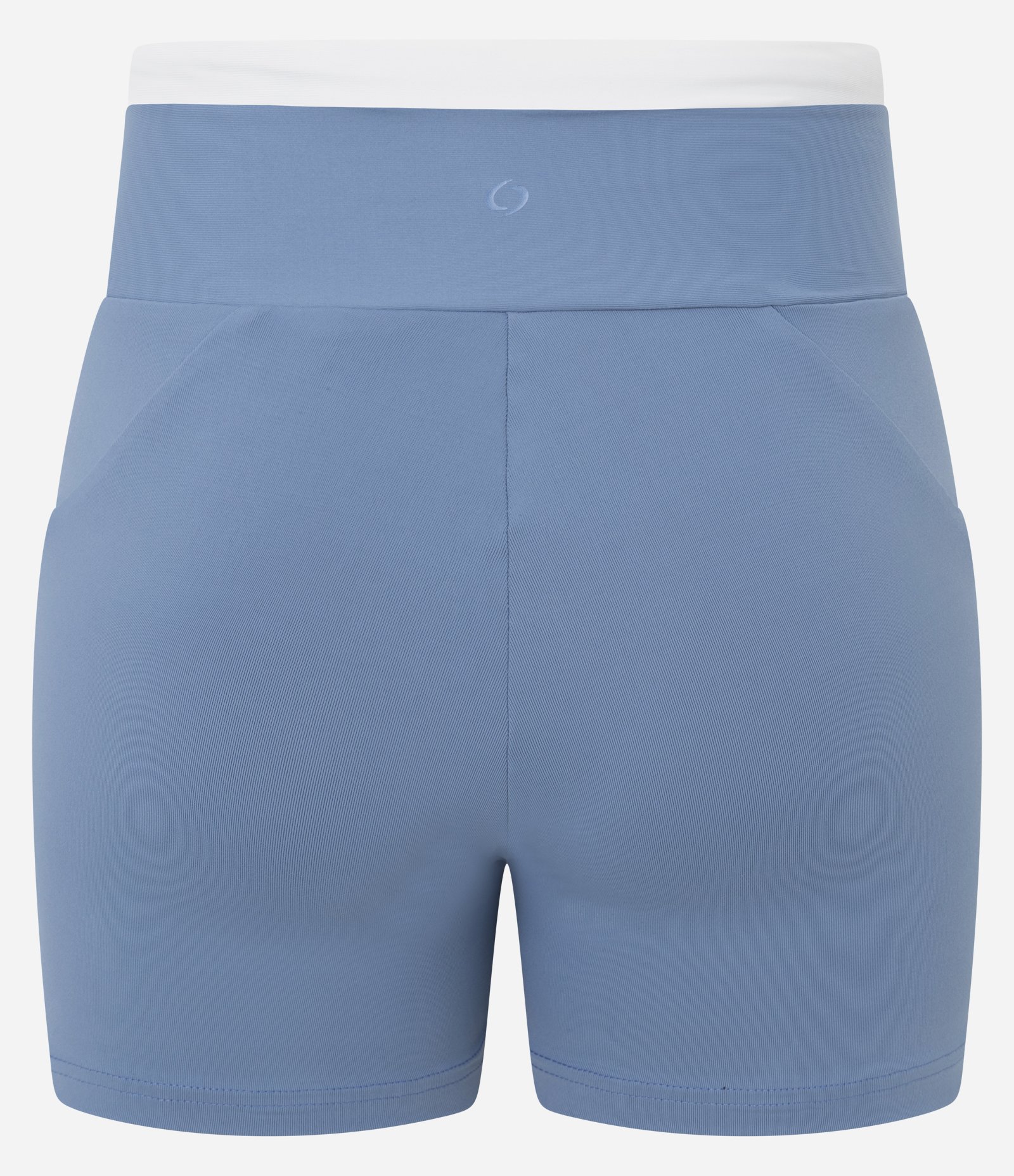Bermuda Esportiva Crossfiteira em Microfibra com Recortes Azul 2