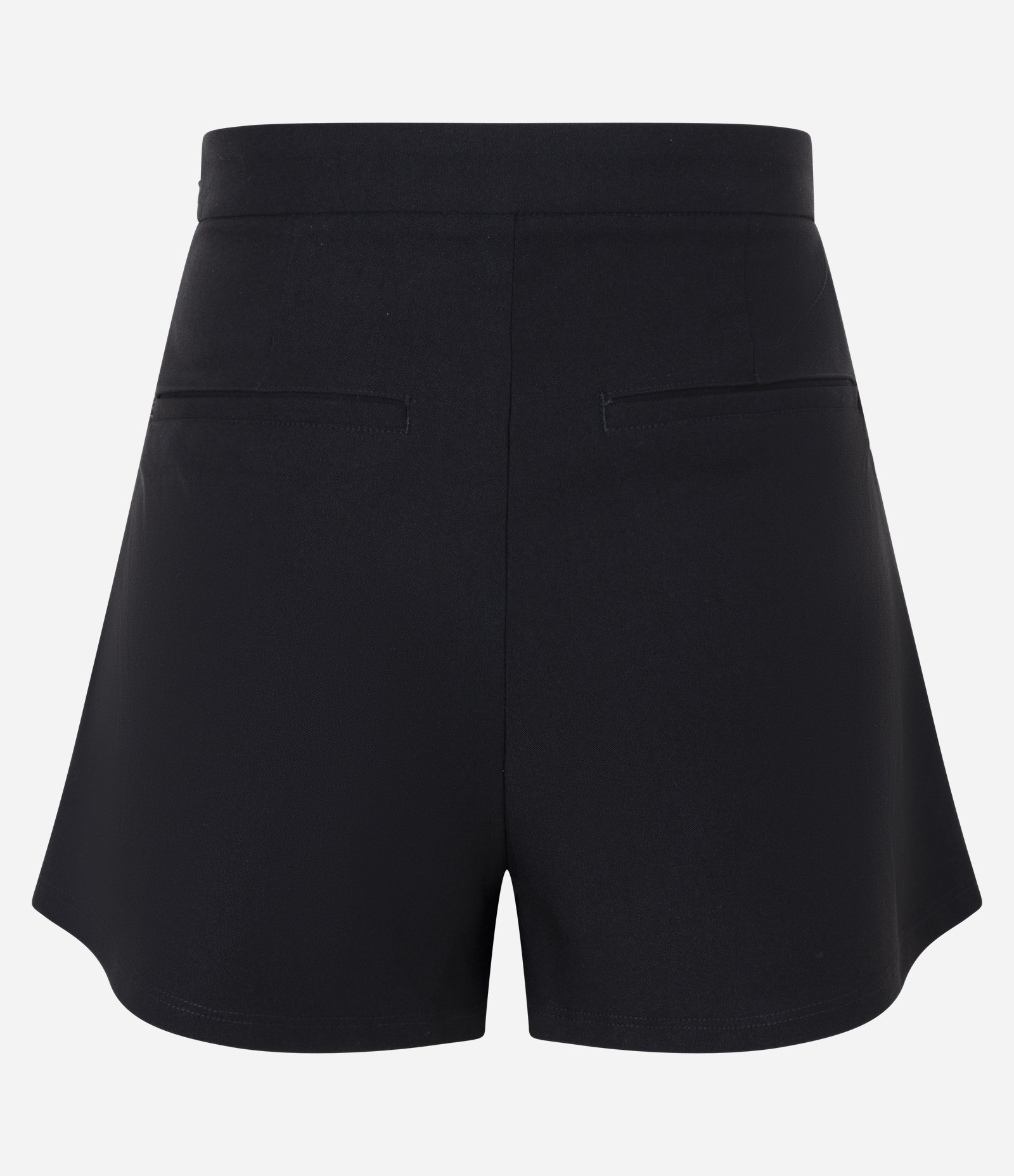 Short em Bengaline com Botões no Cós Preto 6