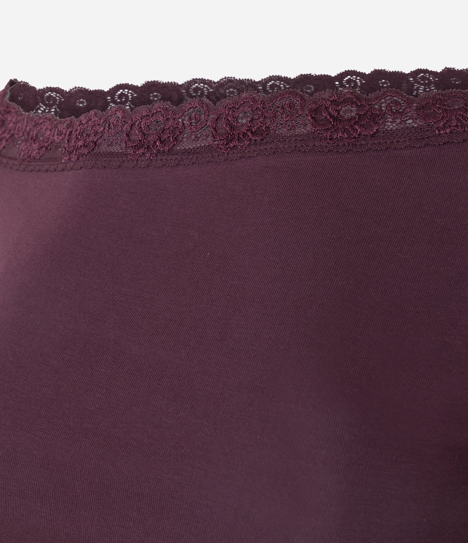 Blusa em Algodão com Decote e Barra Rendados Vermelho 7
