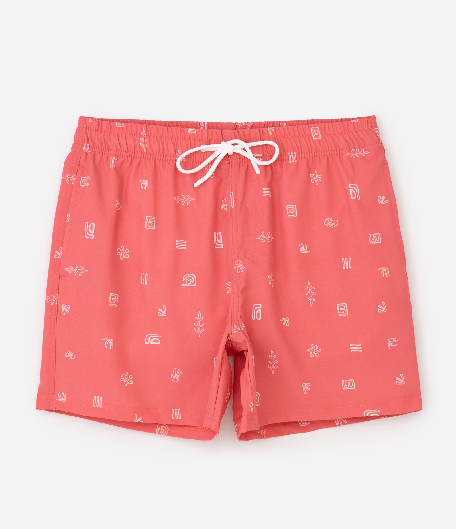 Bermuda de Banho com Estampa Mini Ícones Rosa 5