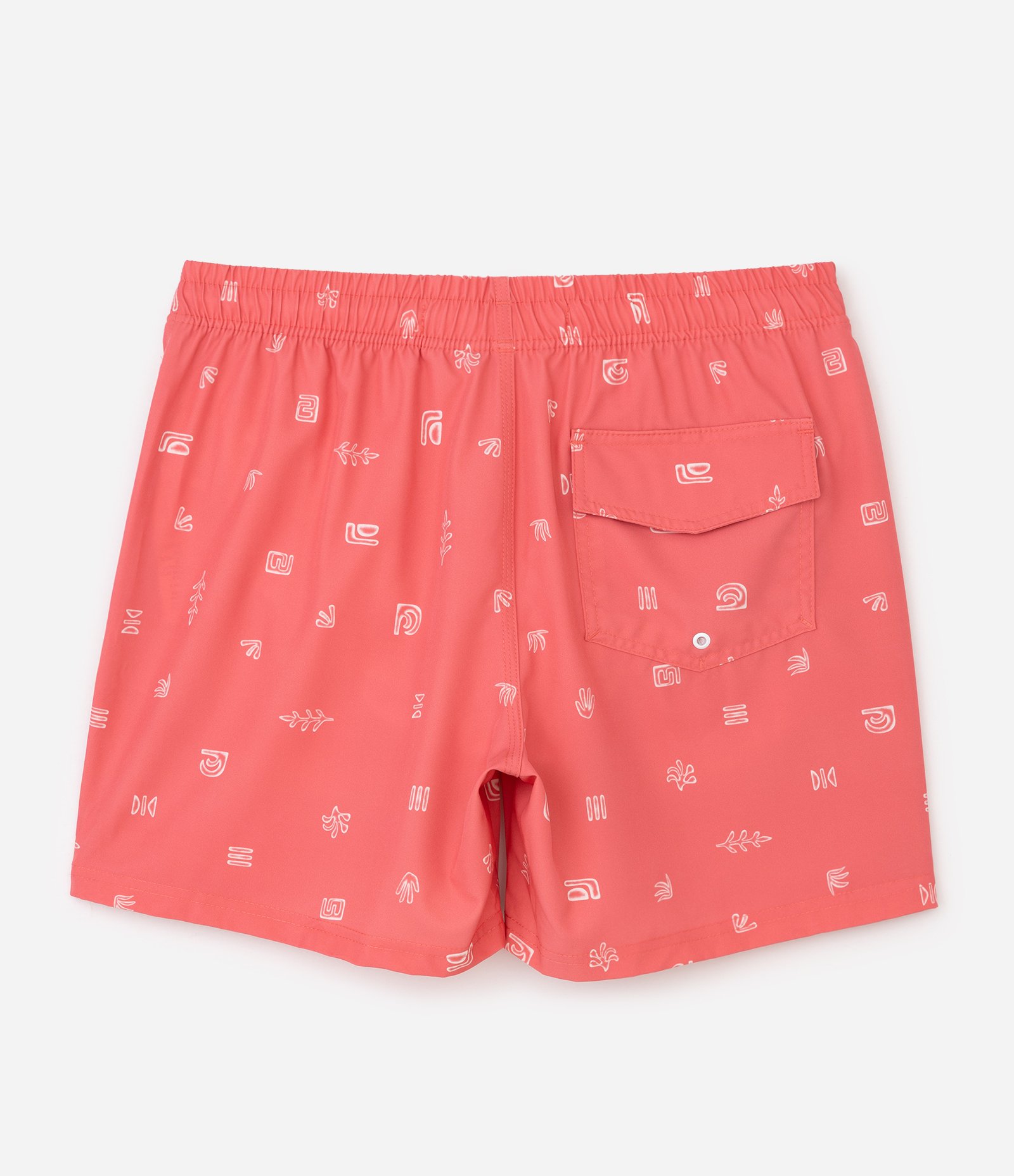 Bermuda de Banho com Estampa Mini Ícones Rosa 6
