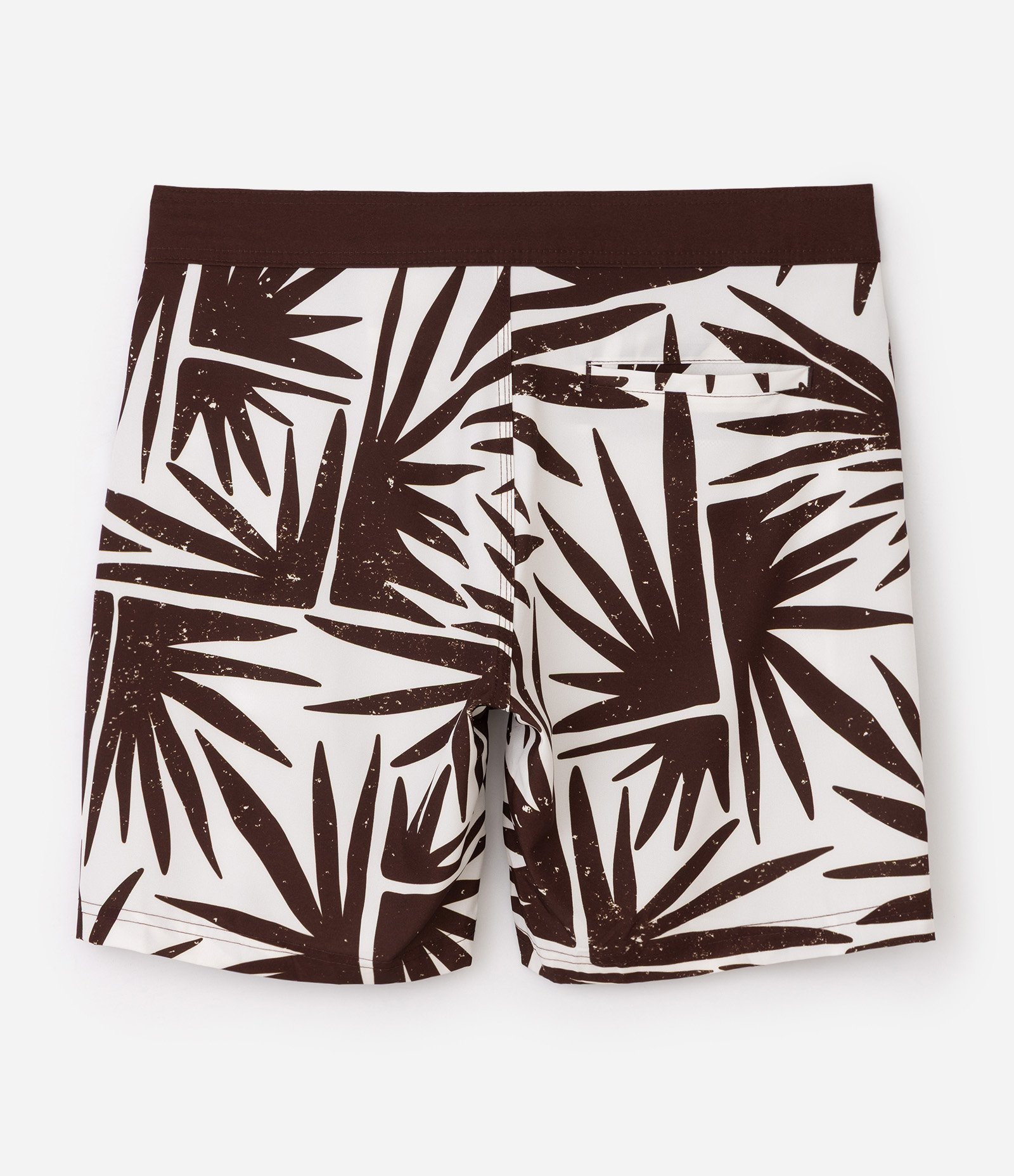 Bermuda em Microfibra com Estampa Floral Abstrato Marrom 6
