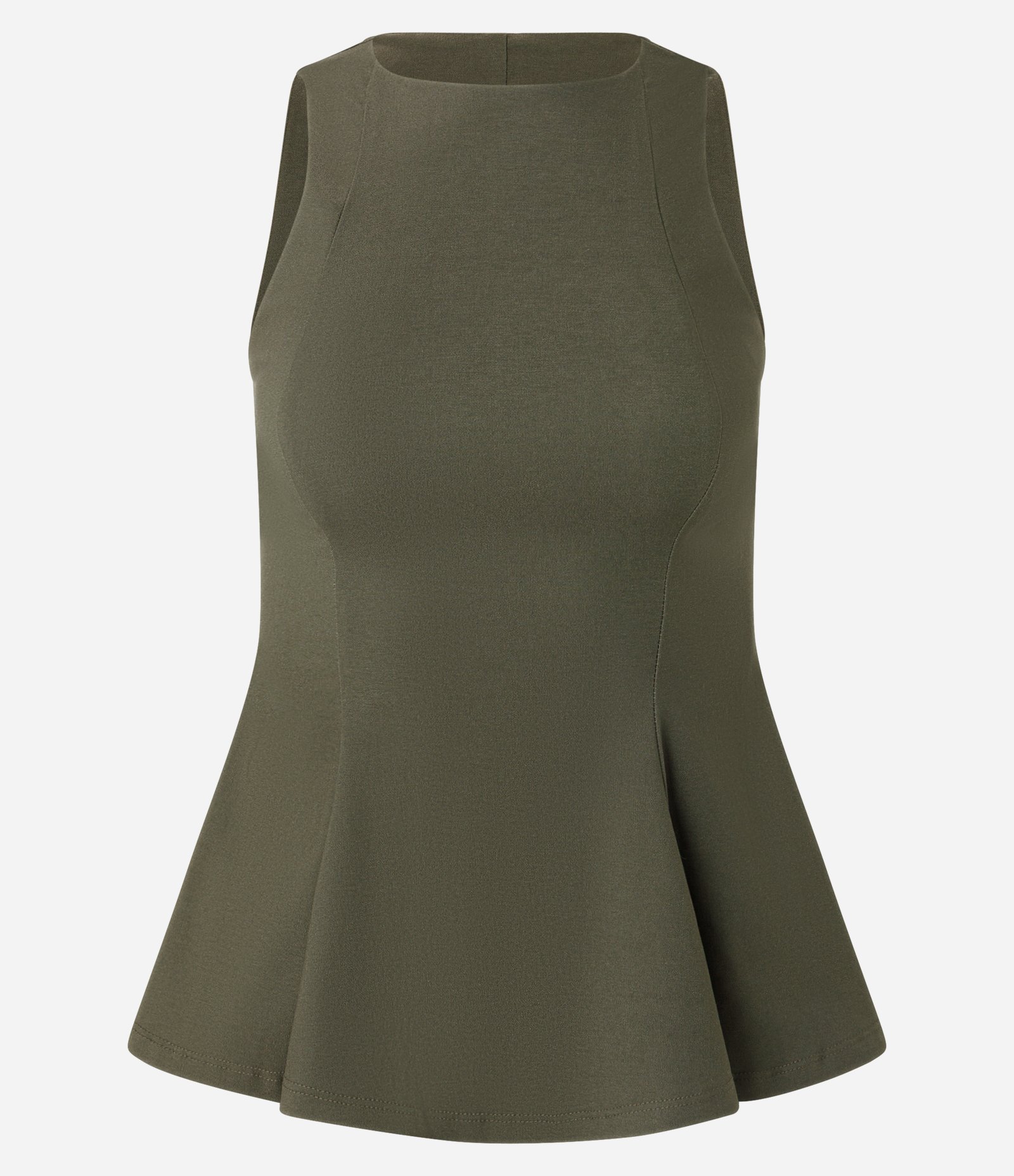 Blusa Peplum em Bengaline com Gola Halter Verde 5