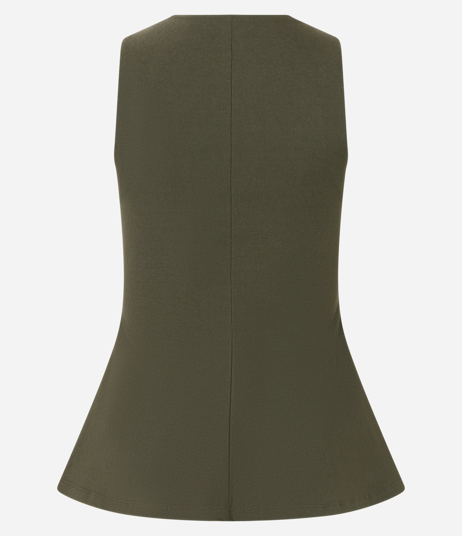 Blusa Peplum em Bengaline com Gola Halter Verde 6