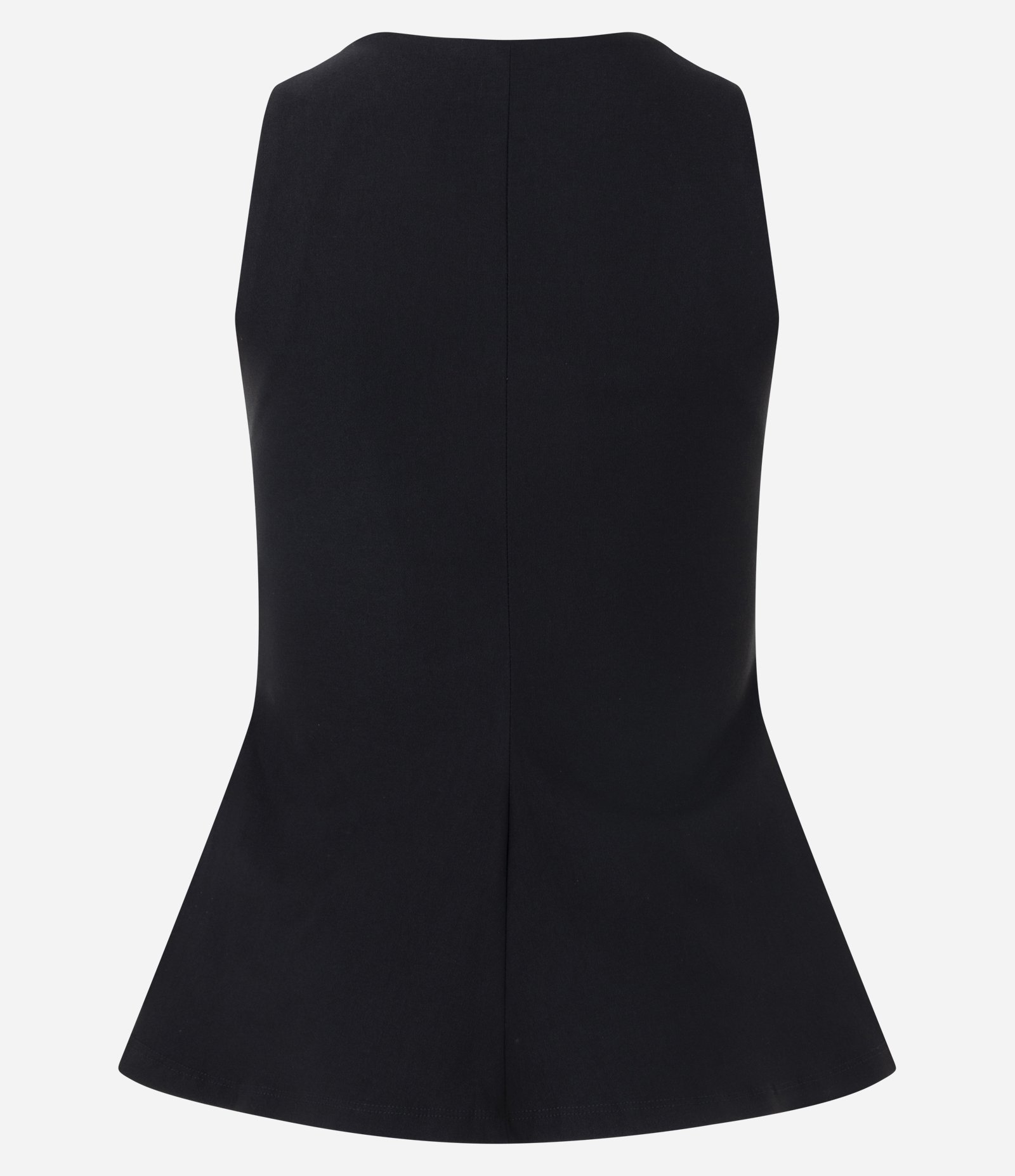 Blusa Peplum em Bengaline com Gola Halter Preto 2