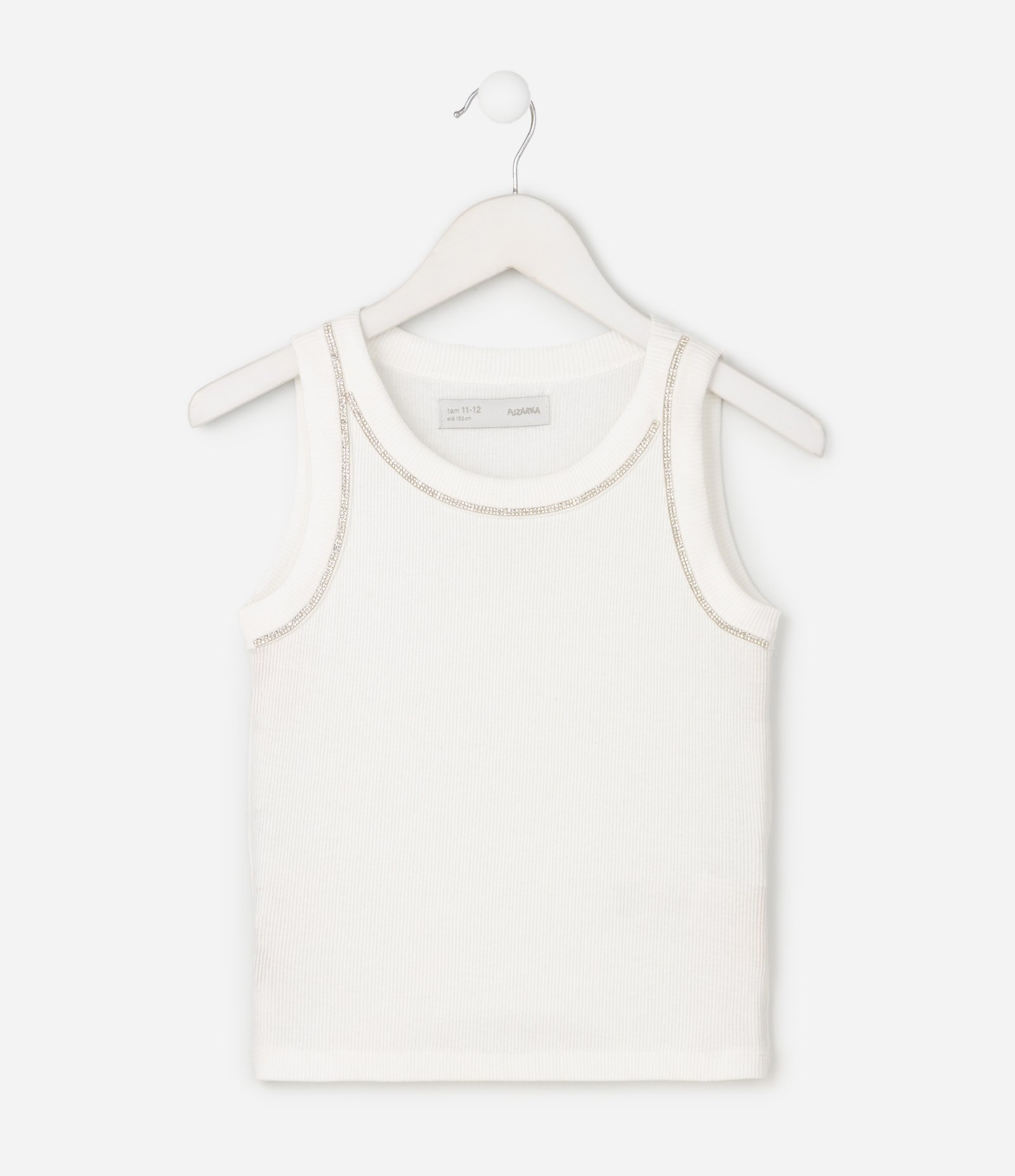 Regata Infantil com Cava Americana – Tam 5 a 16 Anos Branco 2