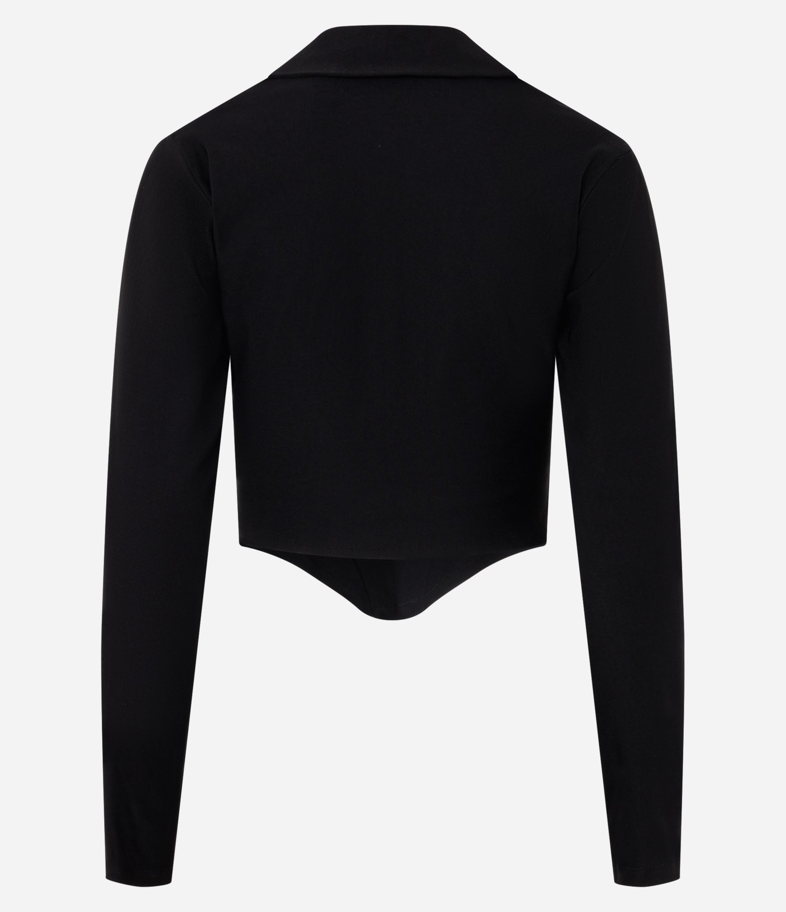 Blusa Corsetada em Bengaline Preto 6