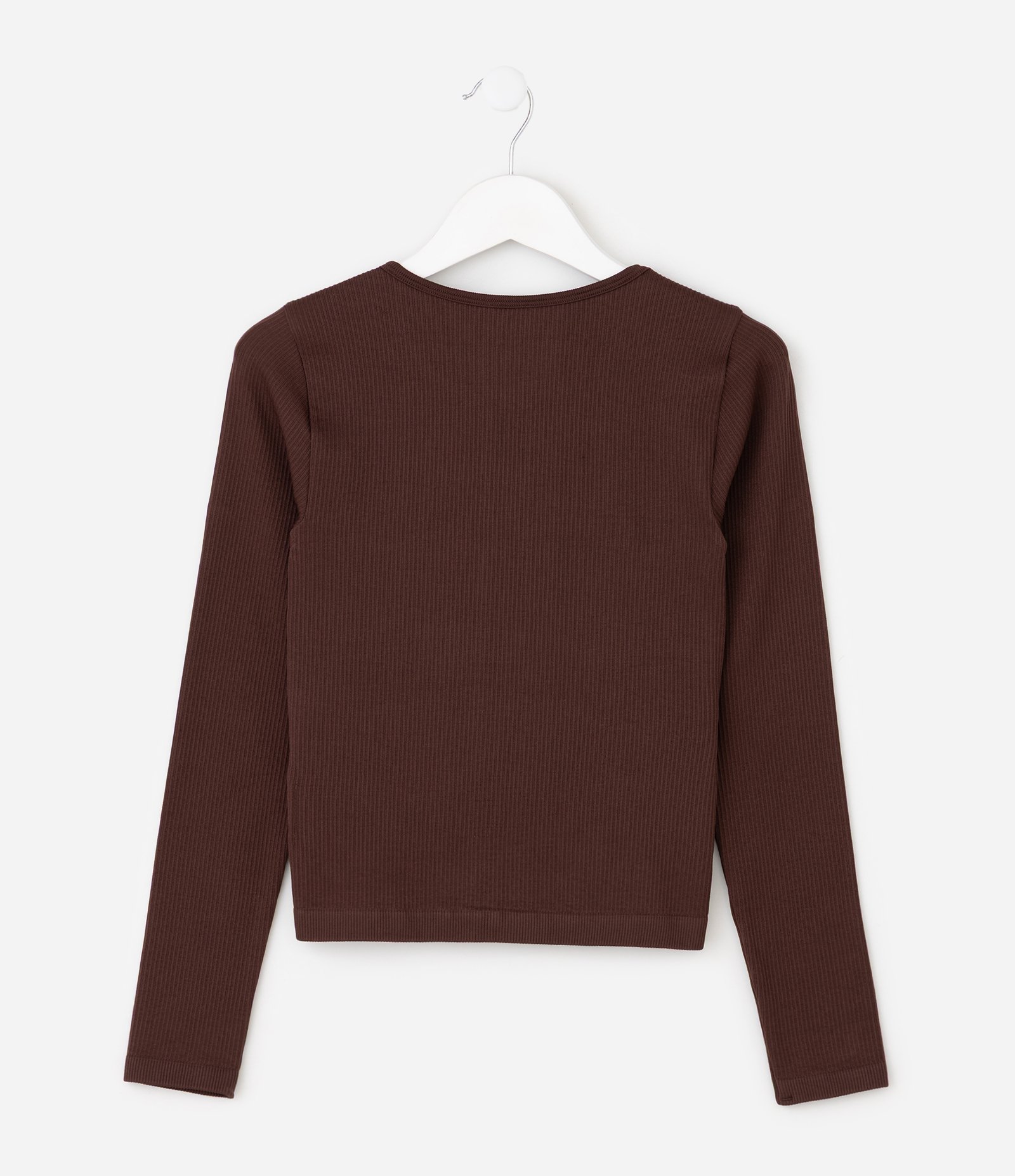 Camiseta em Poliamida sem Costura Infantil - Tam 5 a 16 Anos Marrom 3