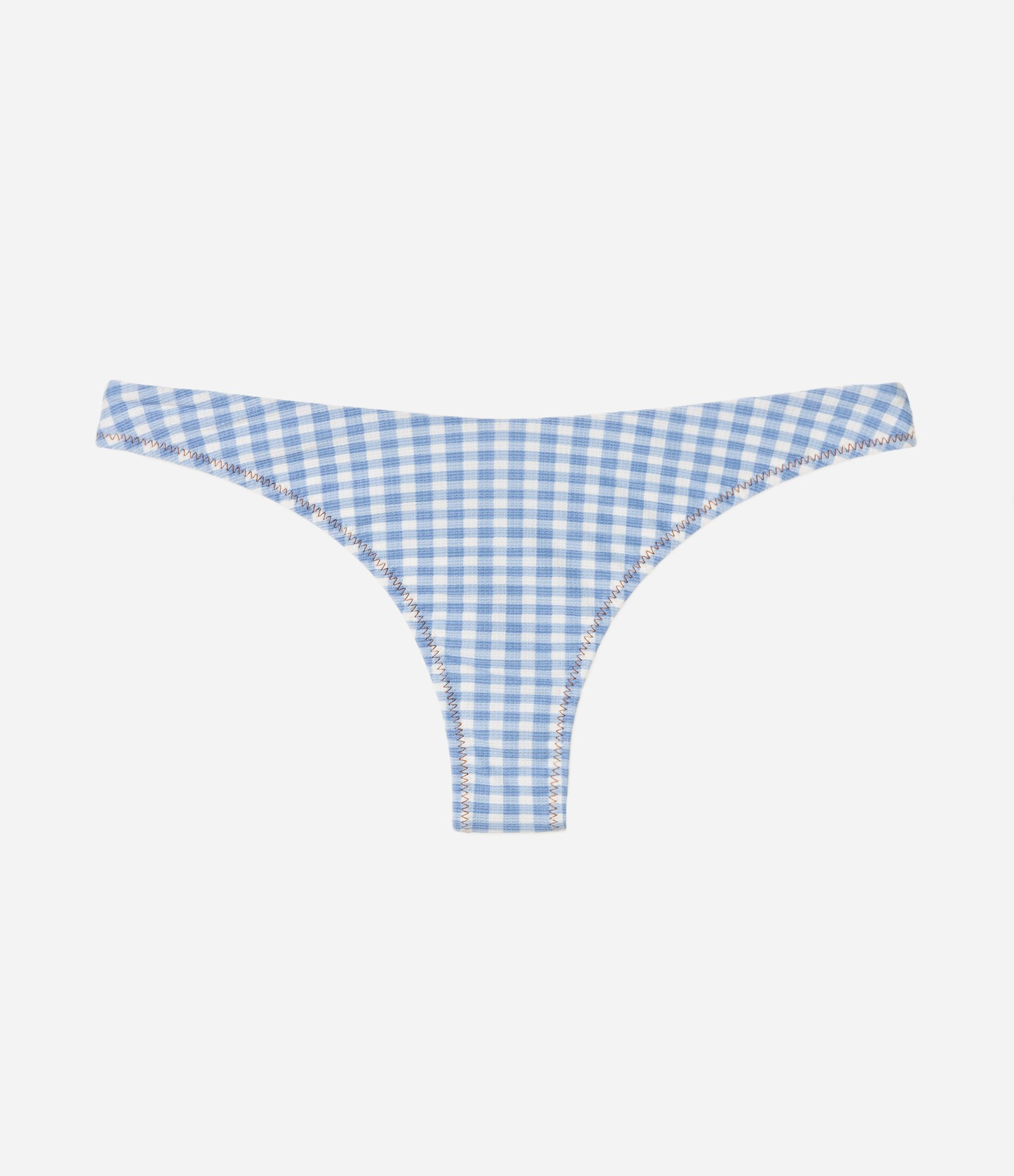Biquíni Calcinha Asa Delta com Estampa Xadrez Azul 1