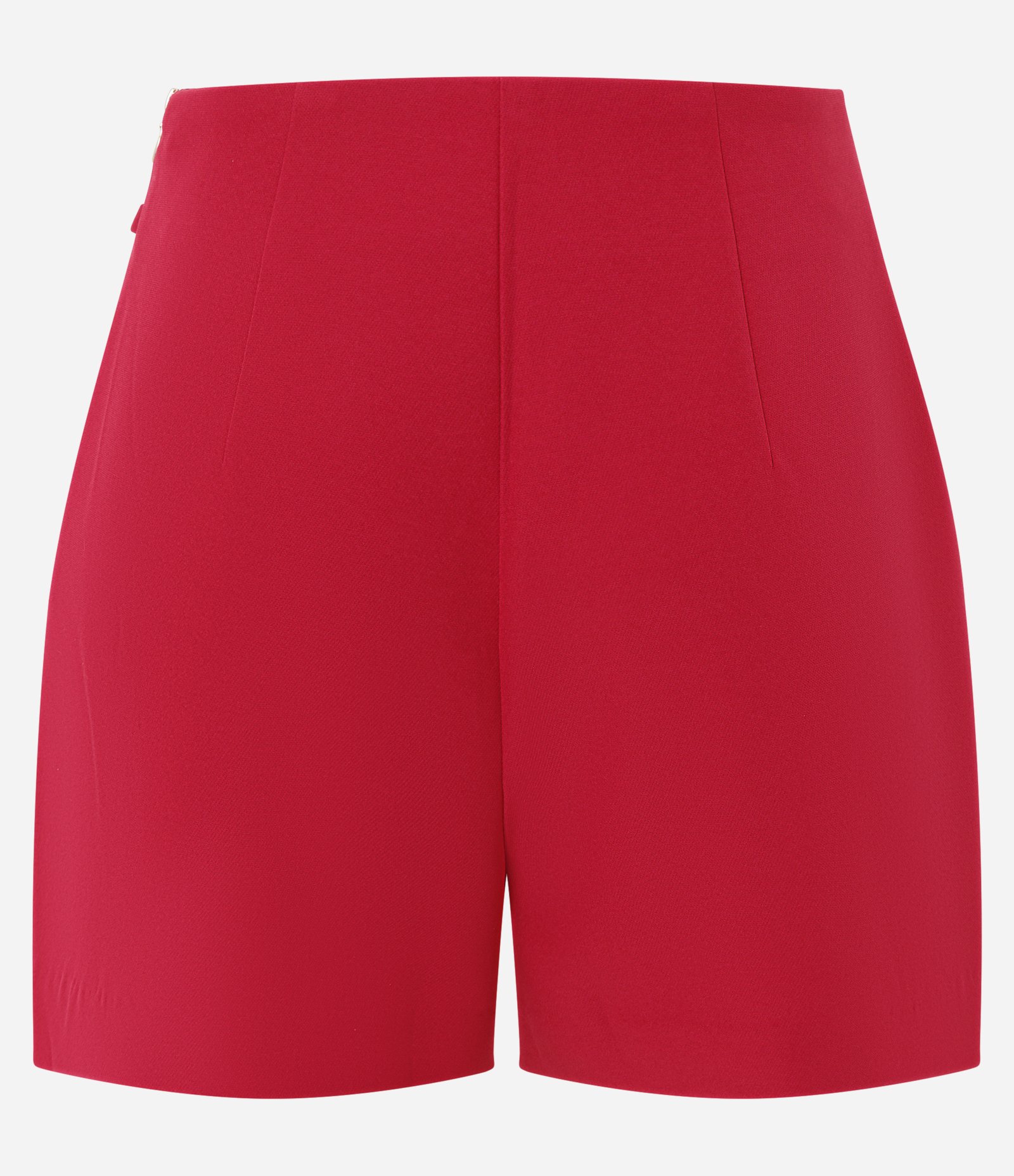 Short Saia Alfaiatado com Corrente Metálica Vermelho Cereja 3