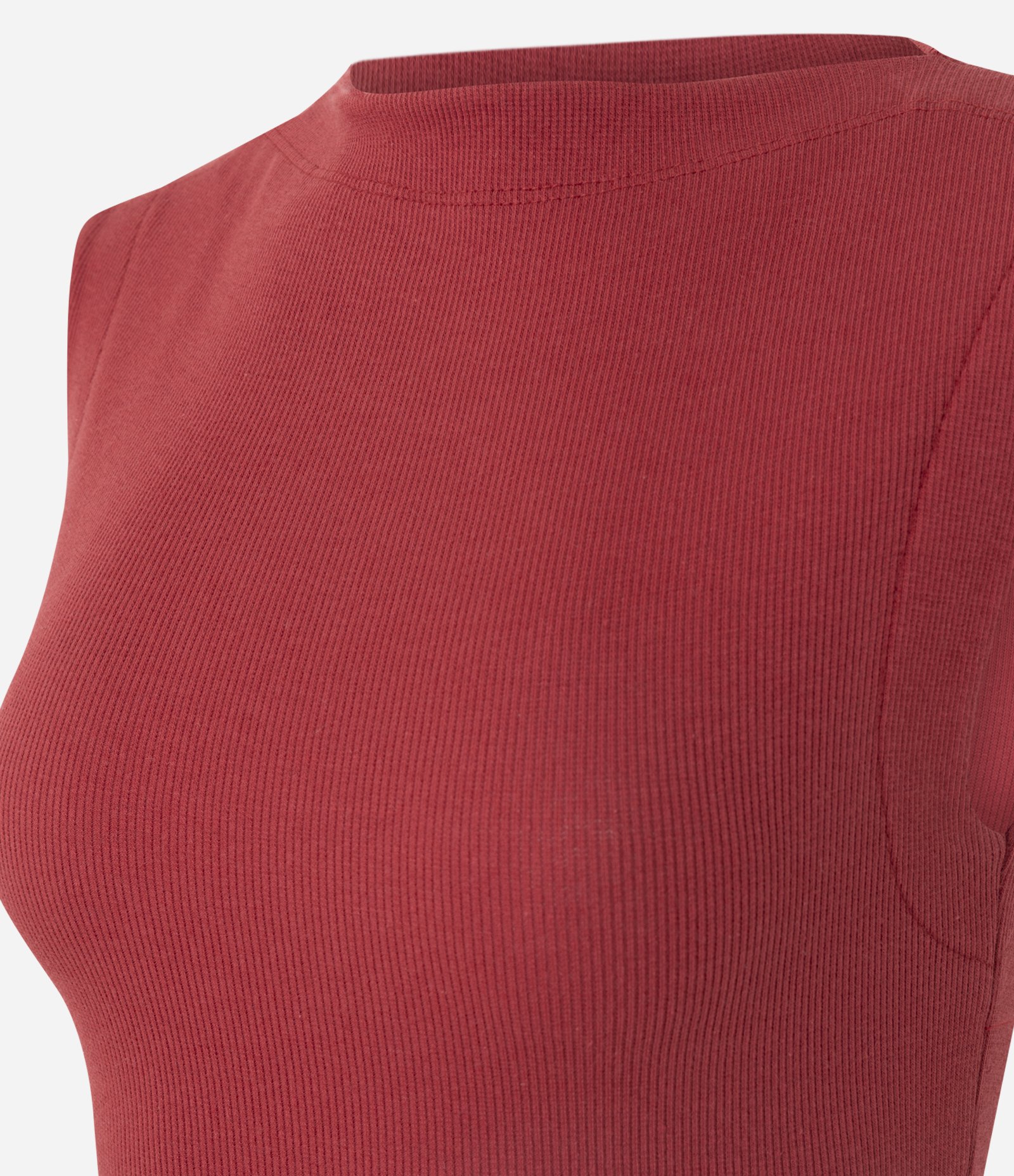 Blusa em Algodão com Gola Canoa Vermelho 2