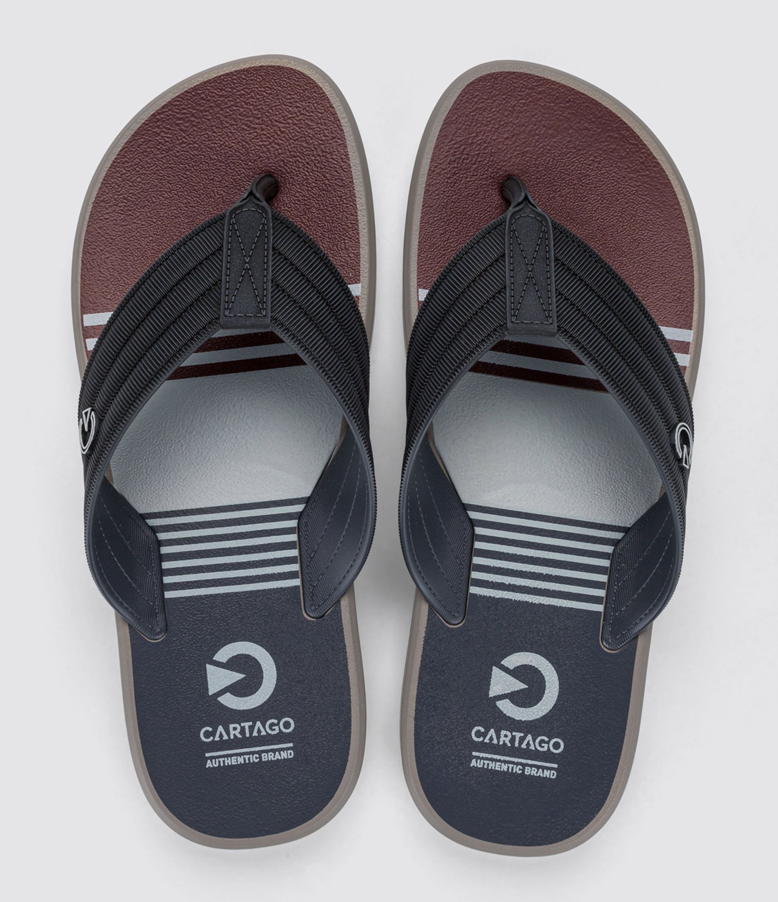 Chinelo de Dedo Cartago Montreal em PVC Azul 3