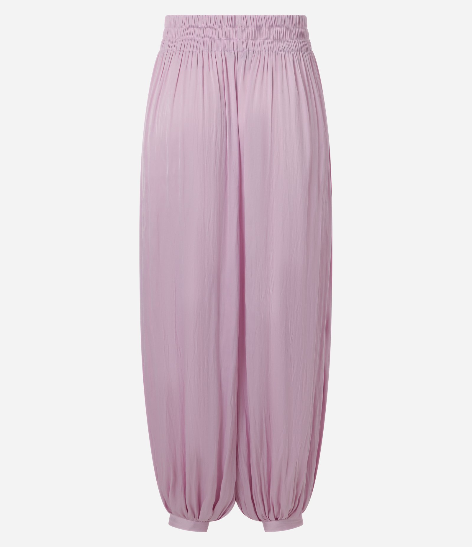 Calça Aladim Acetinada com Aplicação Metálica no Cós Rosa 7