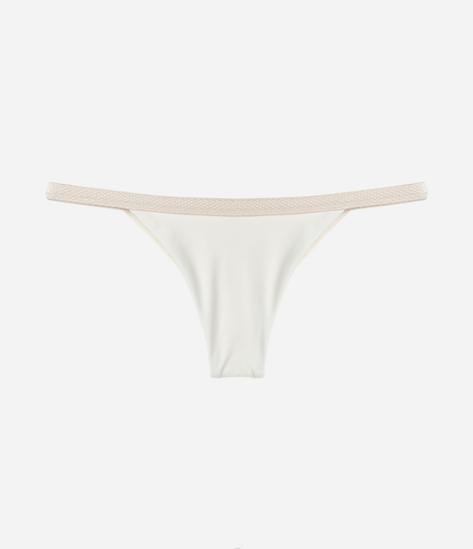 Biquini Calcinha String Fio Duplo em Microfibra Branco 1