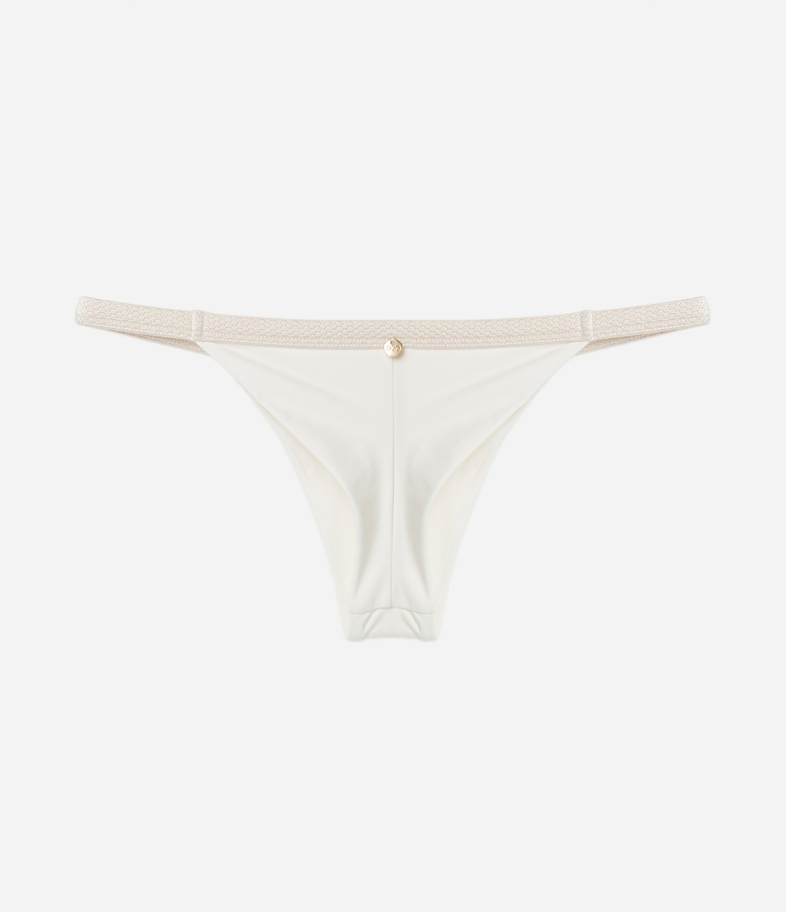 Biquini Calcinha String Fio Duplo em Microfibra Branco 2