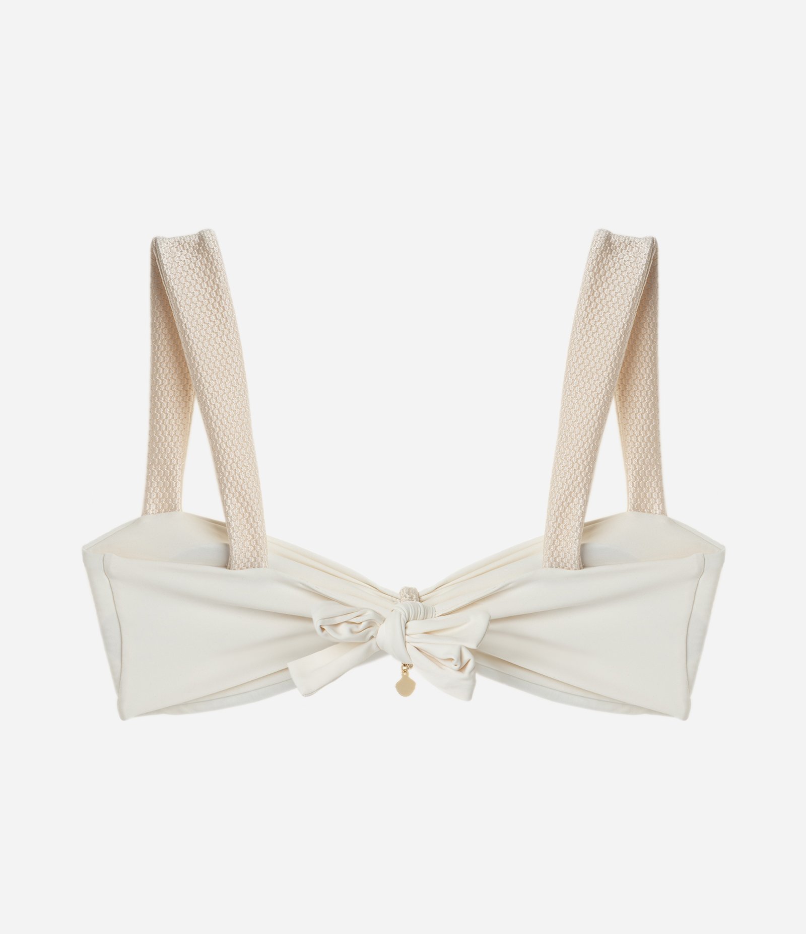 Biquíni Top Bandeau com Aviamento Branco 2