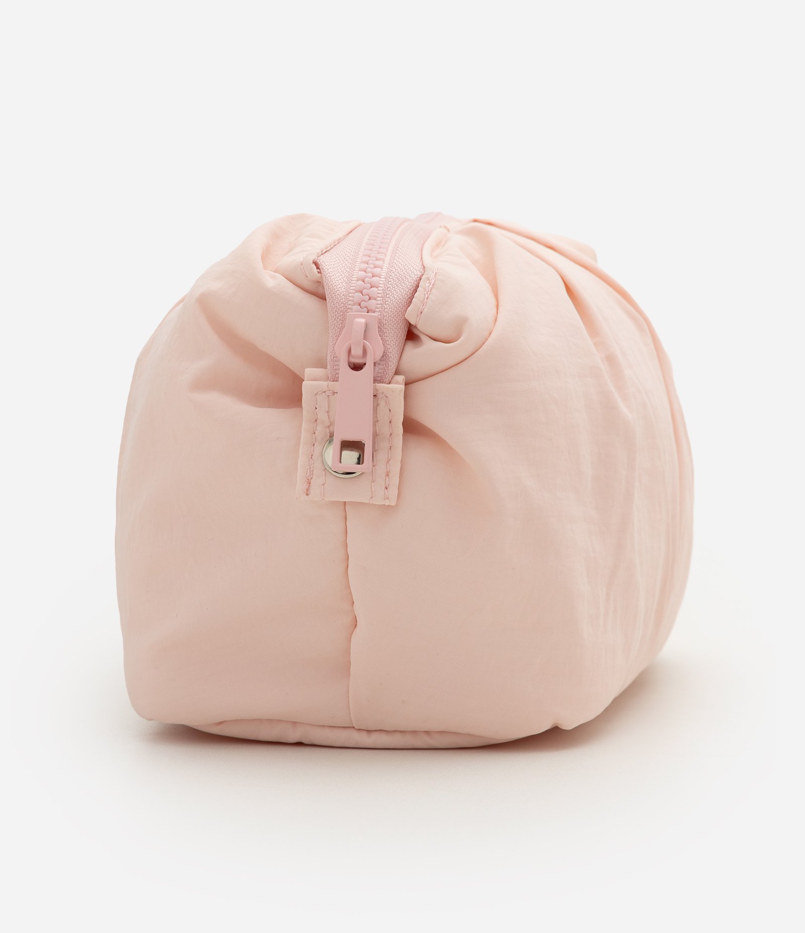 Necessaire Trapézio em Poliamida com Fechamento por Zíper Rosa 2