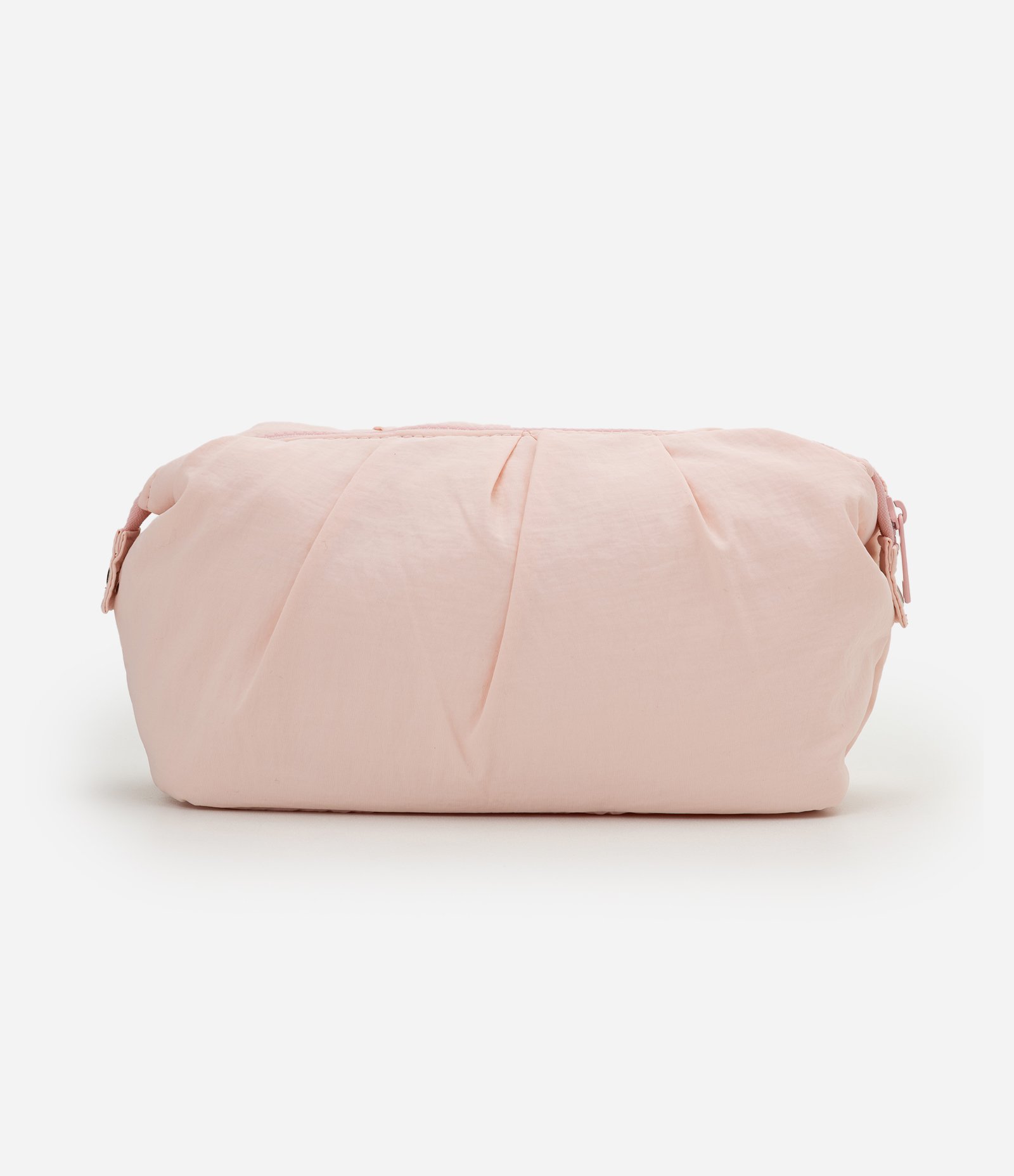 Necessaire Trapézio em Poliamida com Fechamento por Zíper Rosa 3