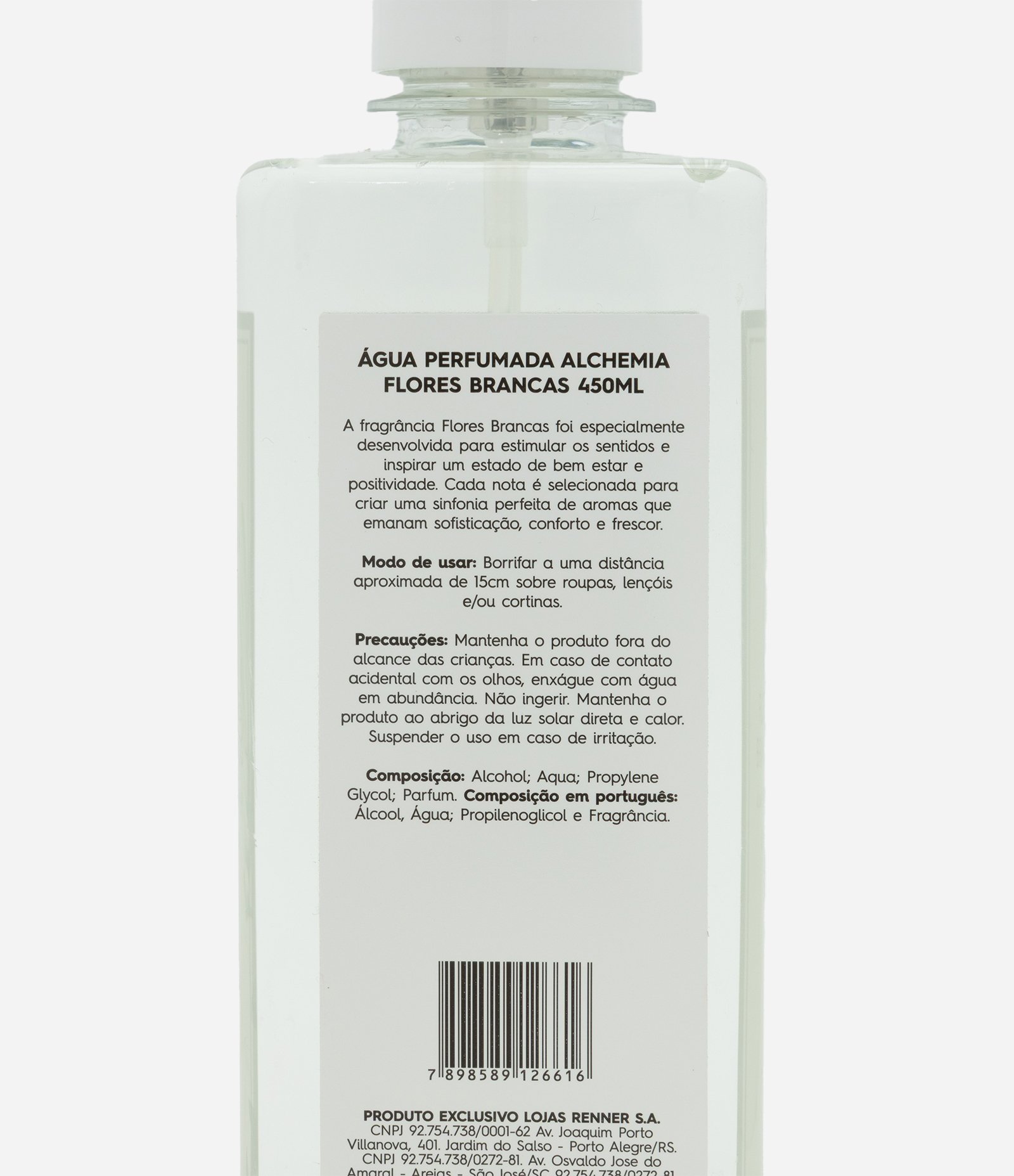 Agua Perfumada Alchemia Flores Brancas 450ml 2