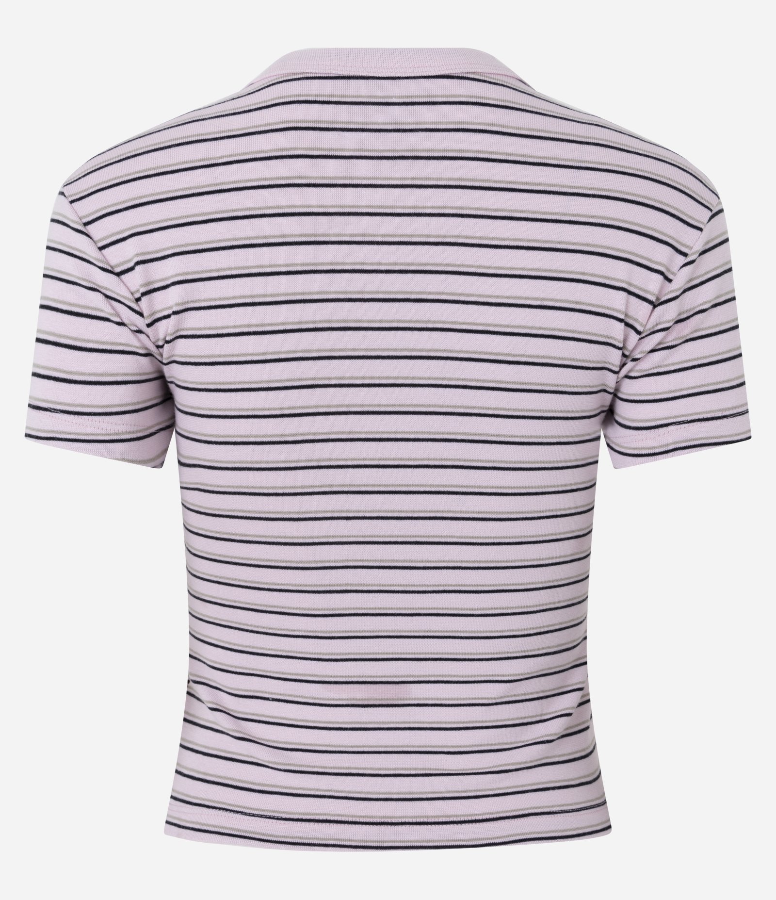 Blusa em Ribana com Estampa Listrada Rosa 7