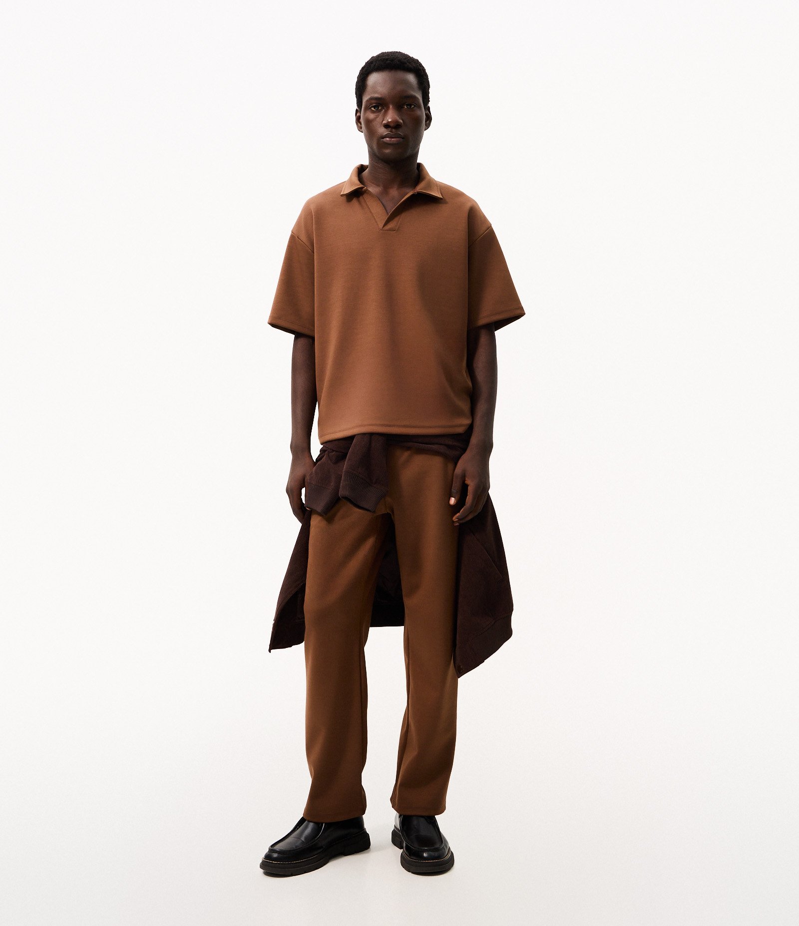 Polo Boxy Modal Marrom 2