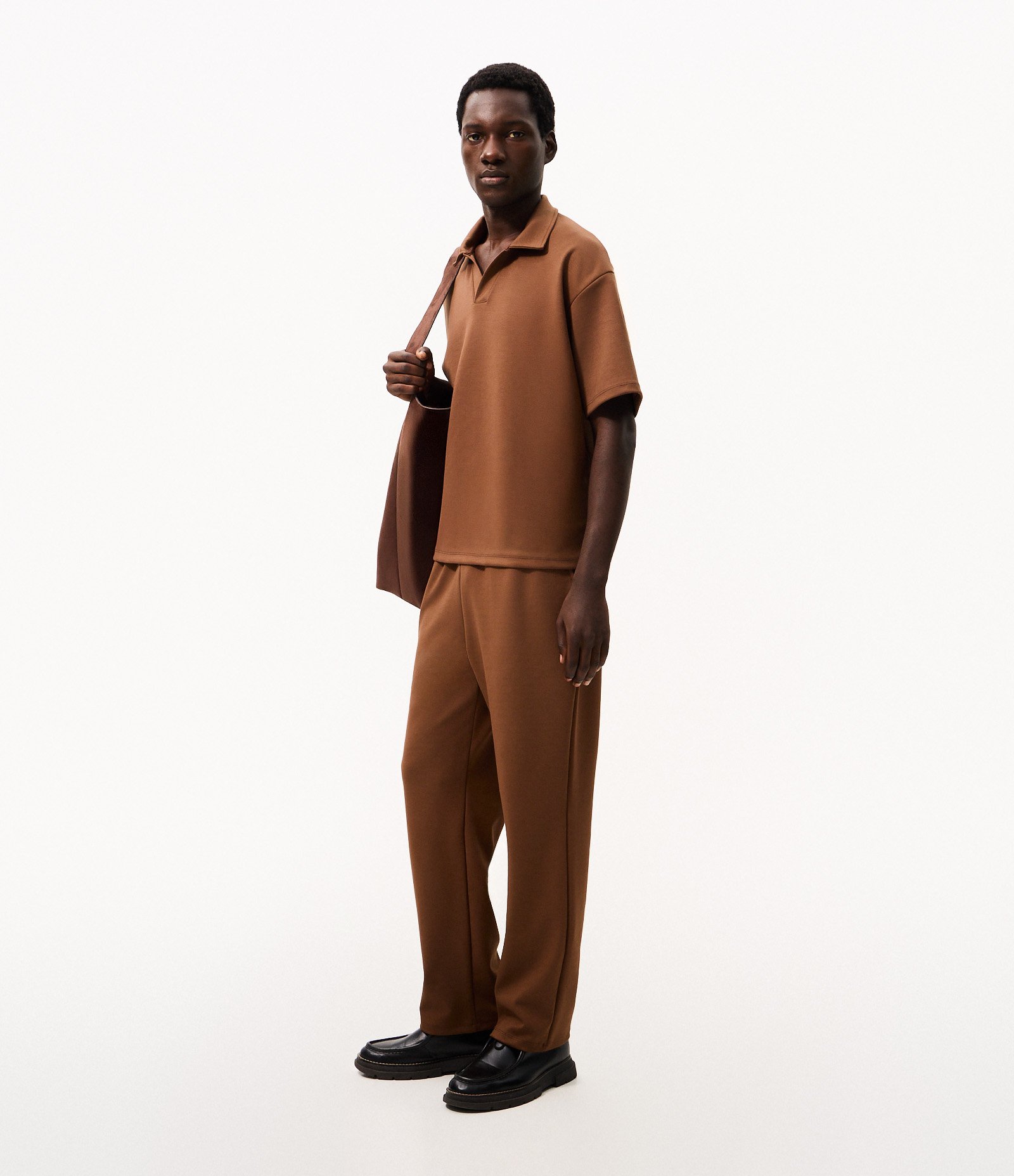 Polo Boxy Modal Marrom 3