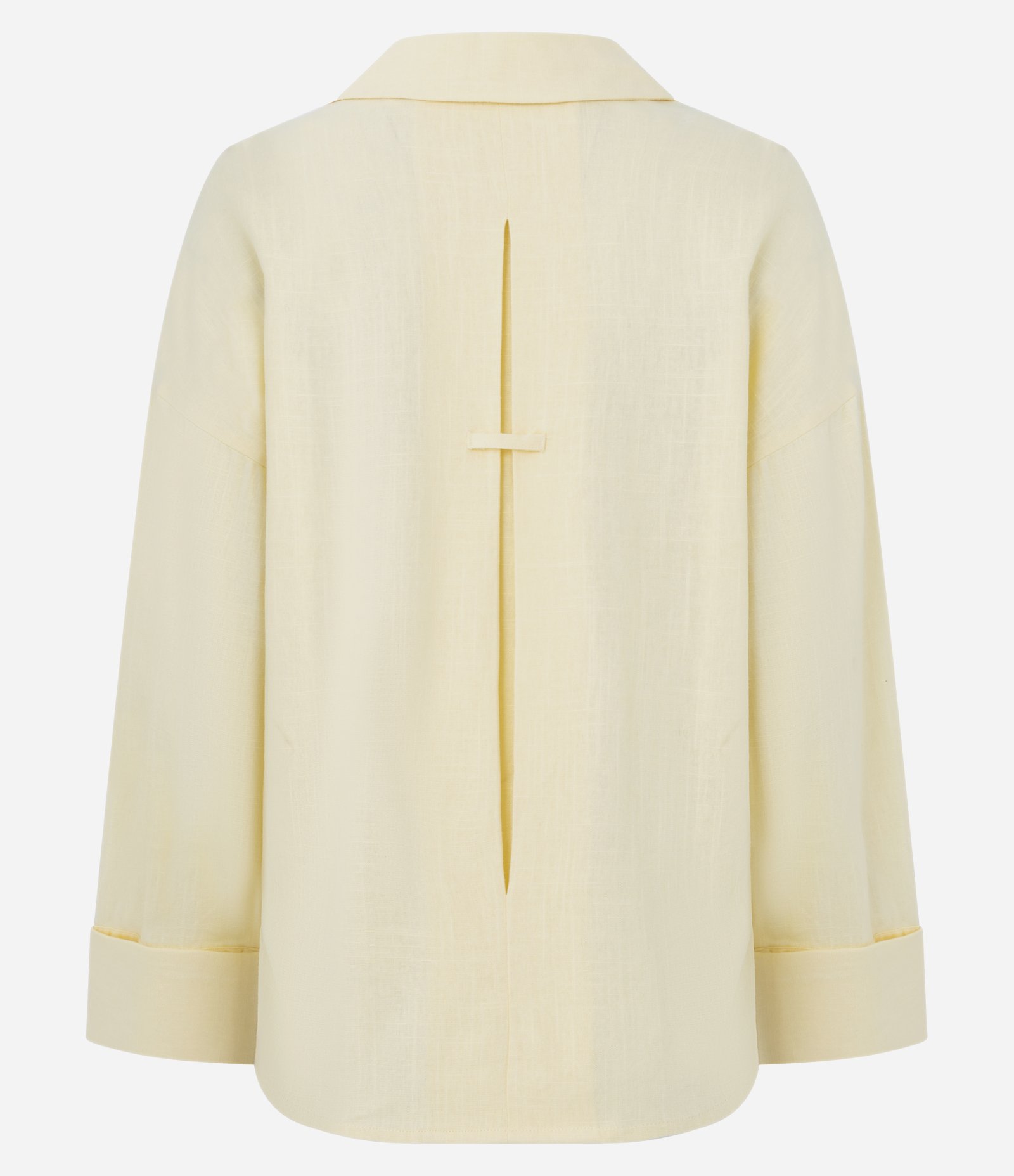 Blusa em Viscolinho com Gola Padre Amarelo 6