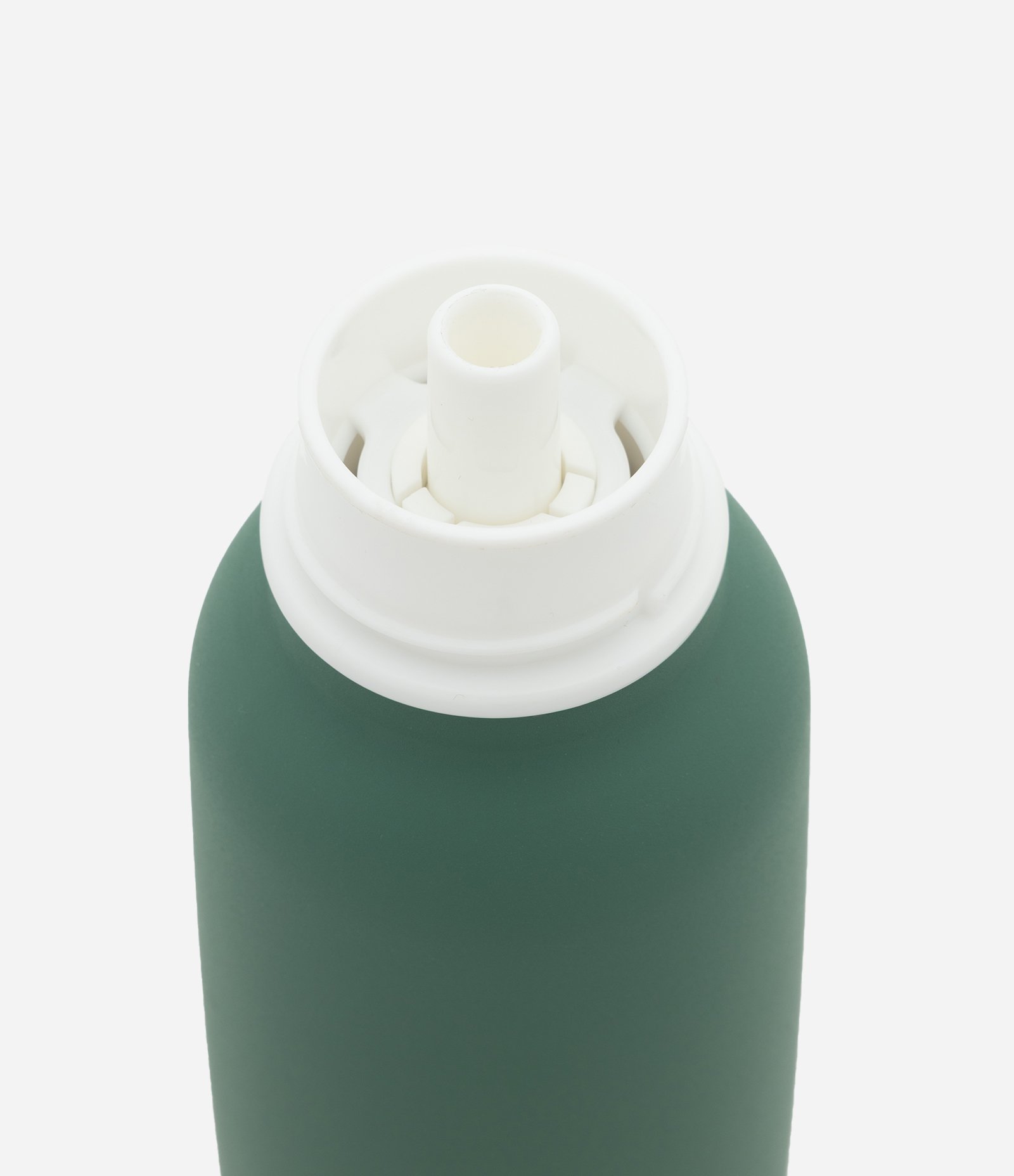 Garrafa Térmica em Aço Inoxidável com Alça de Silicone 750ml Verde 1