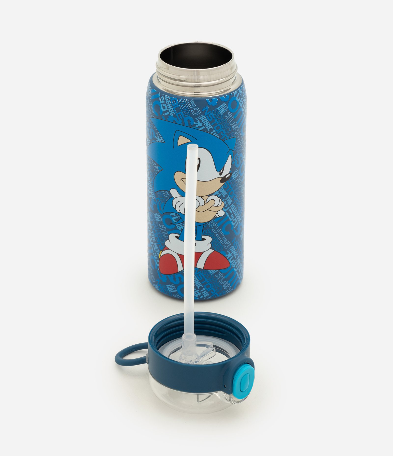 Garrafa Térmica com Estampa Temática Sonic 450 ml Azul 4